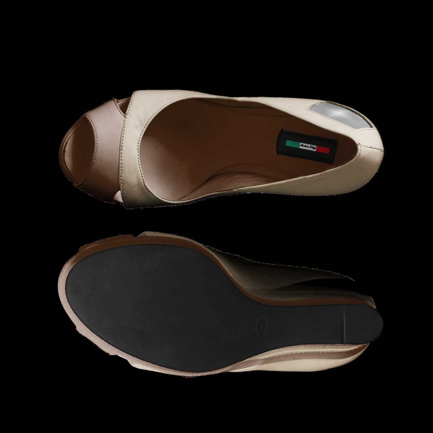 Cream color sale wedge shoes