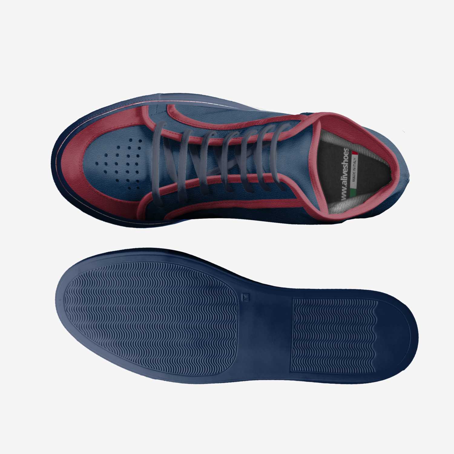 Azeb custom made in Italy shoes by Feven Semere | Top view
