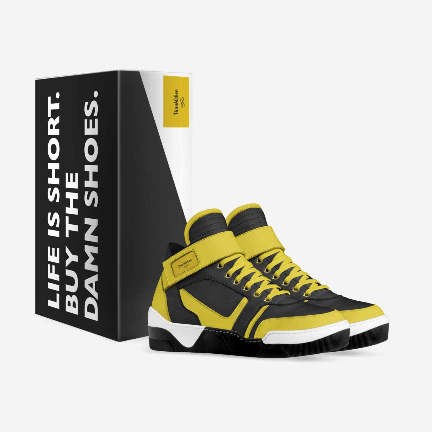 Bumblebee custom made in Italy shoes by Jonathon Pyanowski | Box view