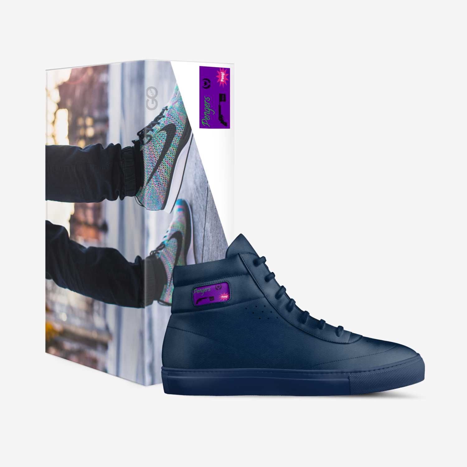 Pengers custom made in Italy shoes by Brad Webb | Box view