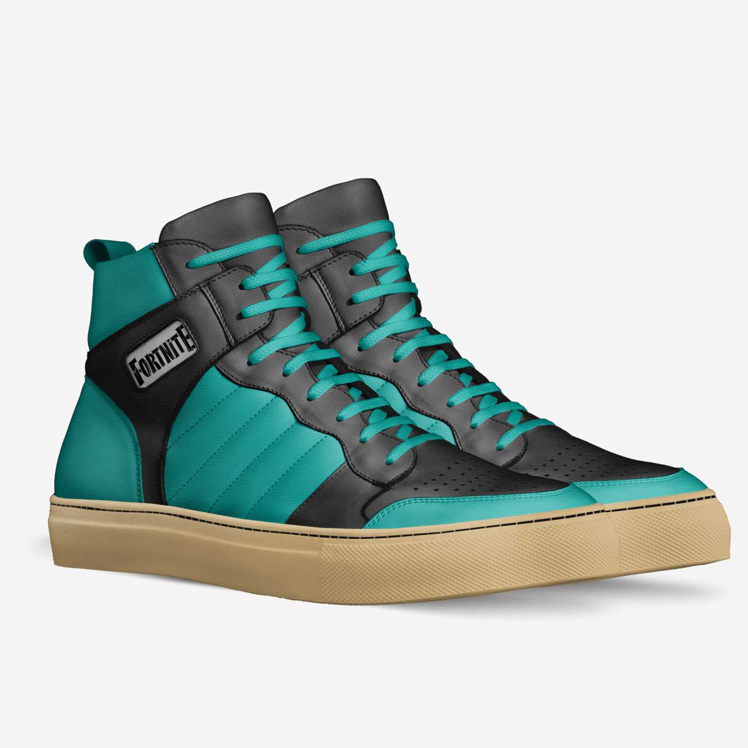 Fortnite Shoes custom made in Italy shoes by Sean Frizzell | Double view