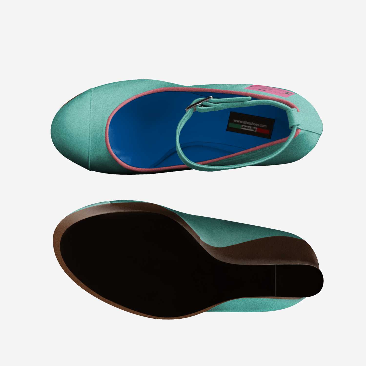 Babygirl custom made in Italy shoes by Jaelyn Givens | Top view