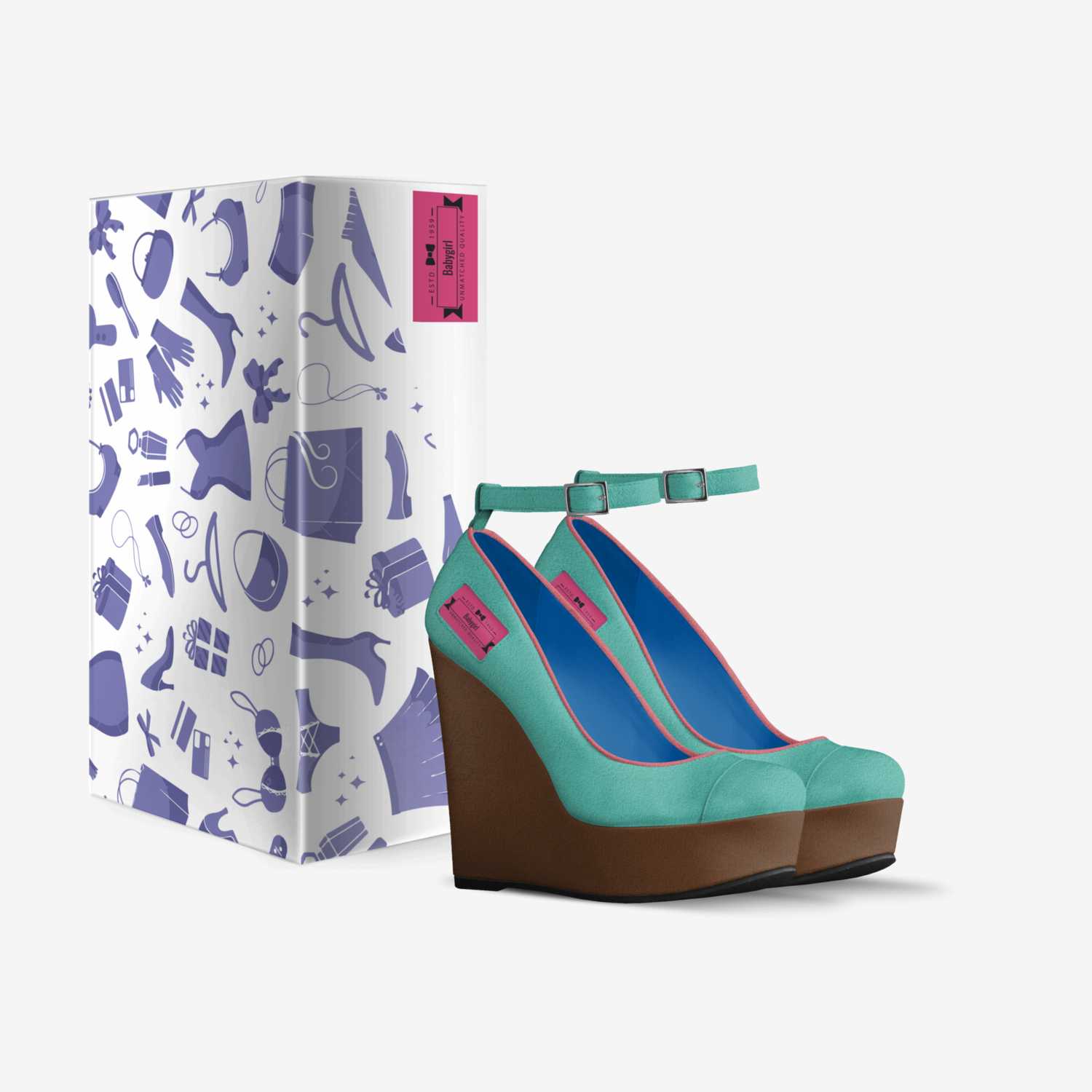 Babygirl custom made in Italy shoes by Jaelyn Givens | Box view