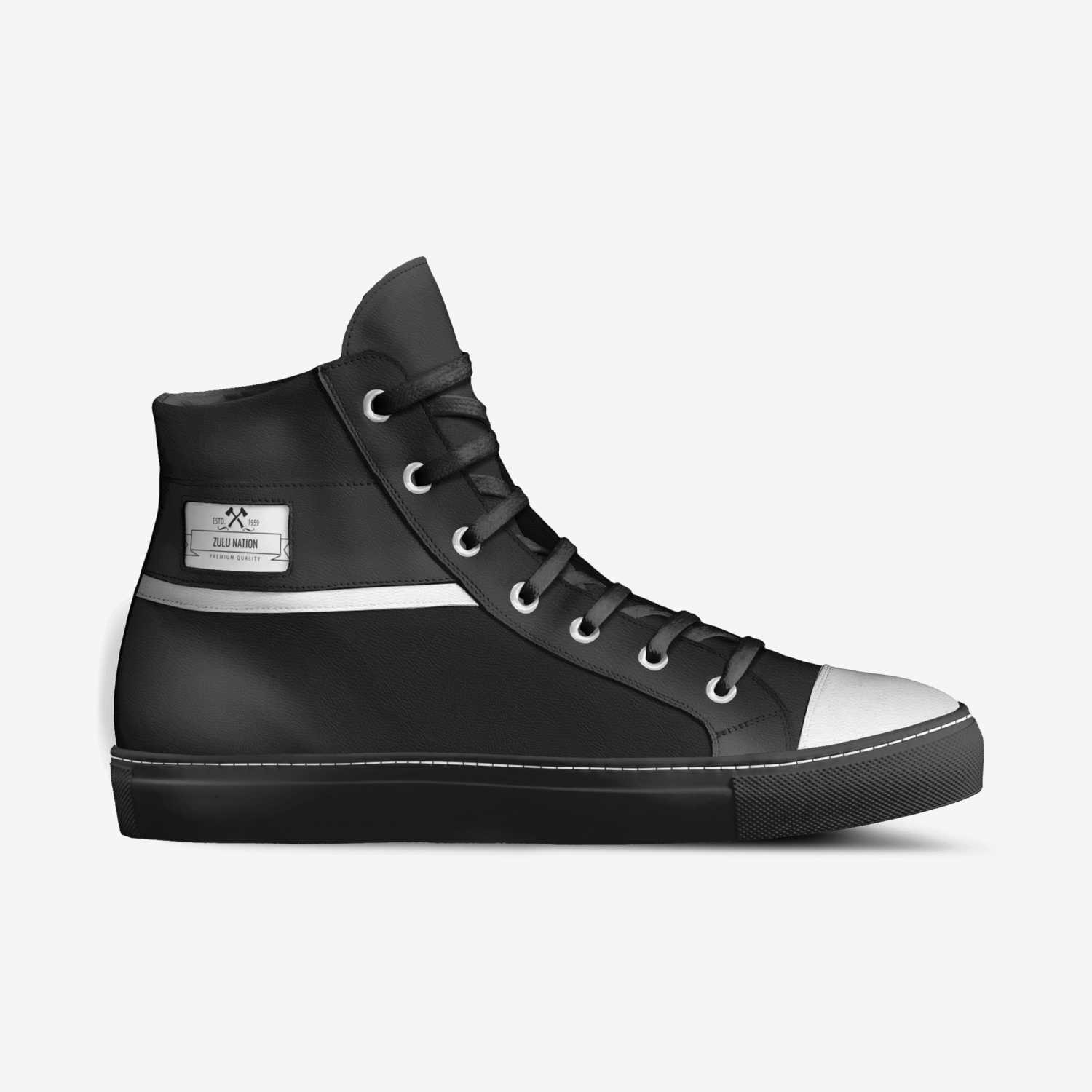 Zulu Nation custom made in Italy shoes by Mike Wilson | Side view