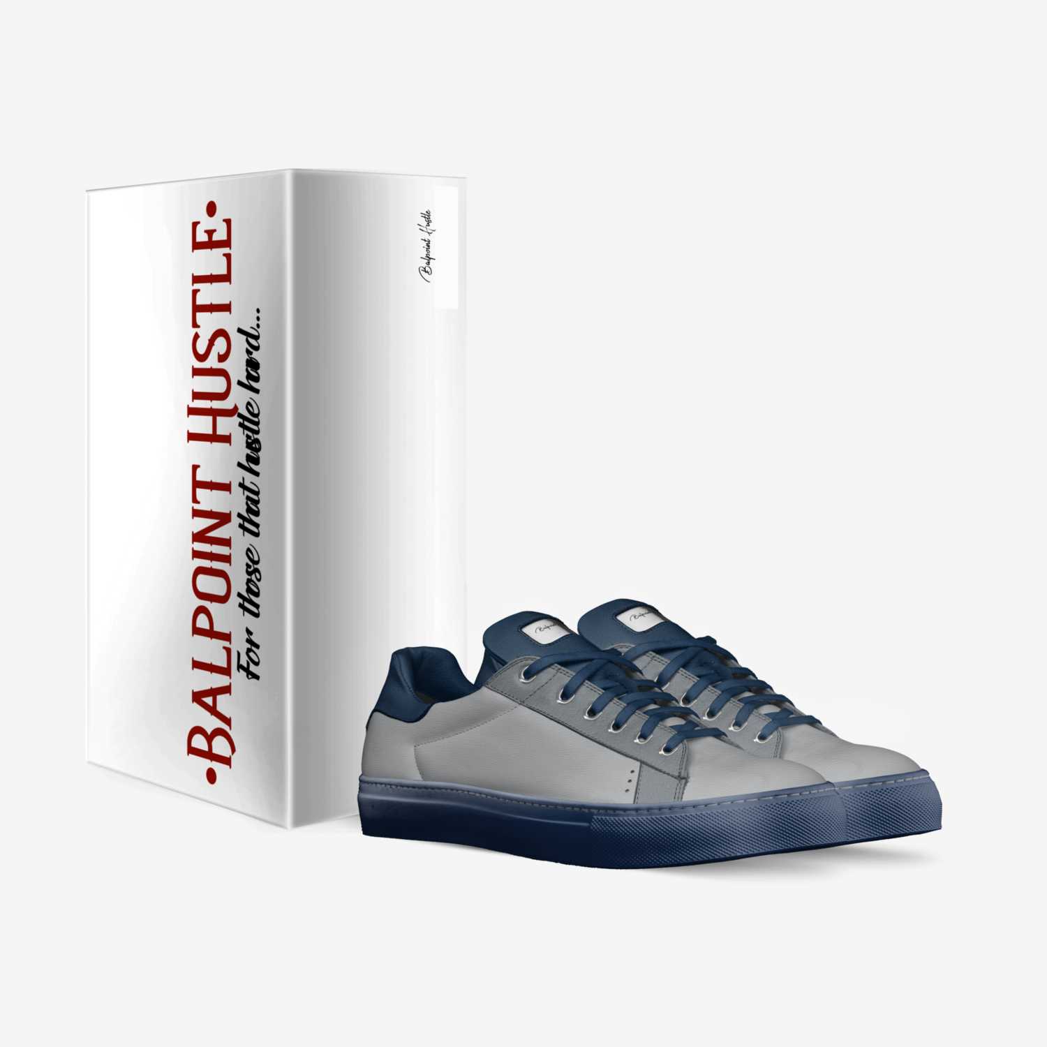 Hustle gang  custom made in Italy shoes by Jacob Nakagawa | Box view