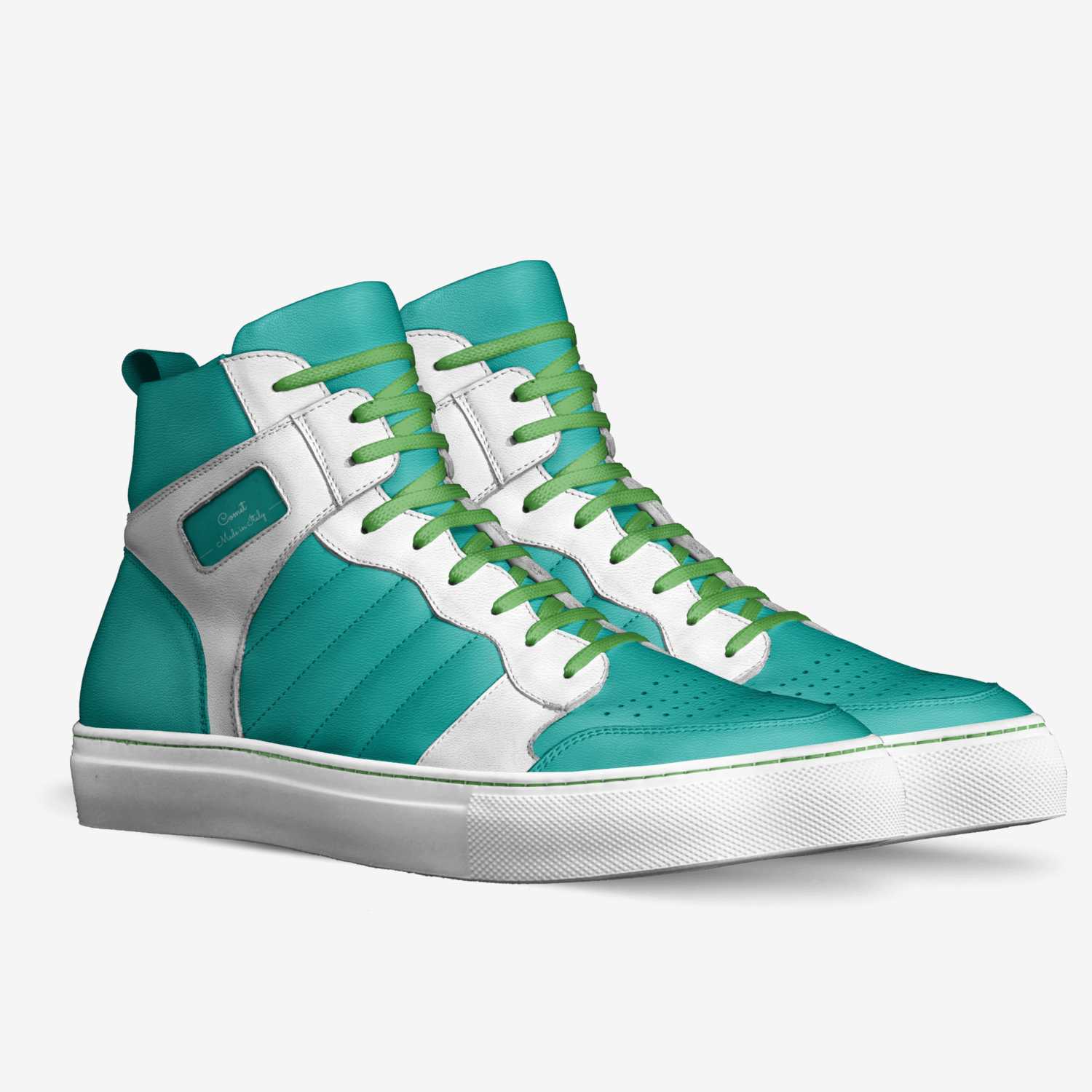 Comet custom made in Italy shoes by Kylie Tomofeeva | Double view