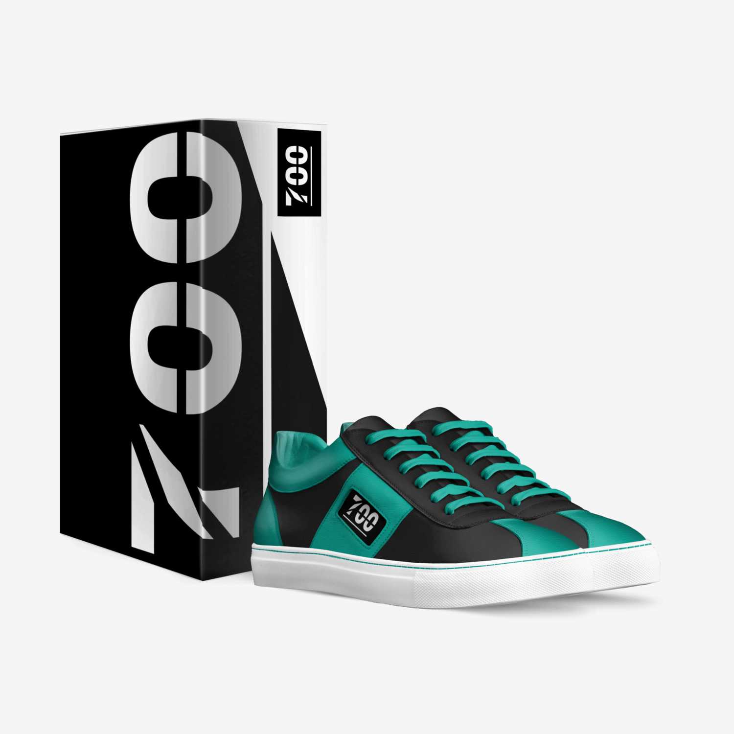 700 2.5 Teal Blue custom made in Italy shoes by 700 King Boo | Box view