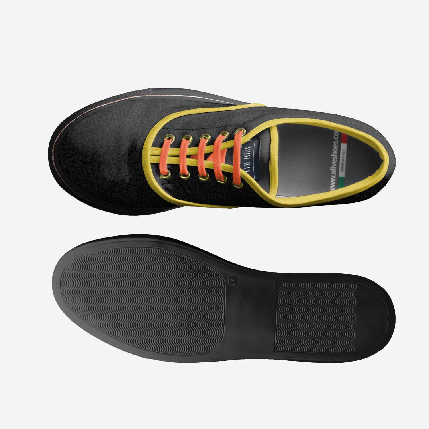 Miim Raa custom made in Italy shoes by Miim Raa | Top view