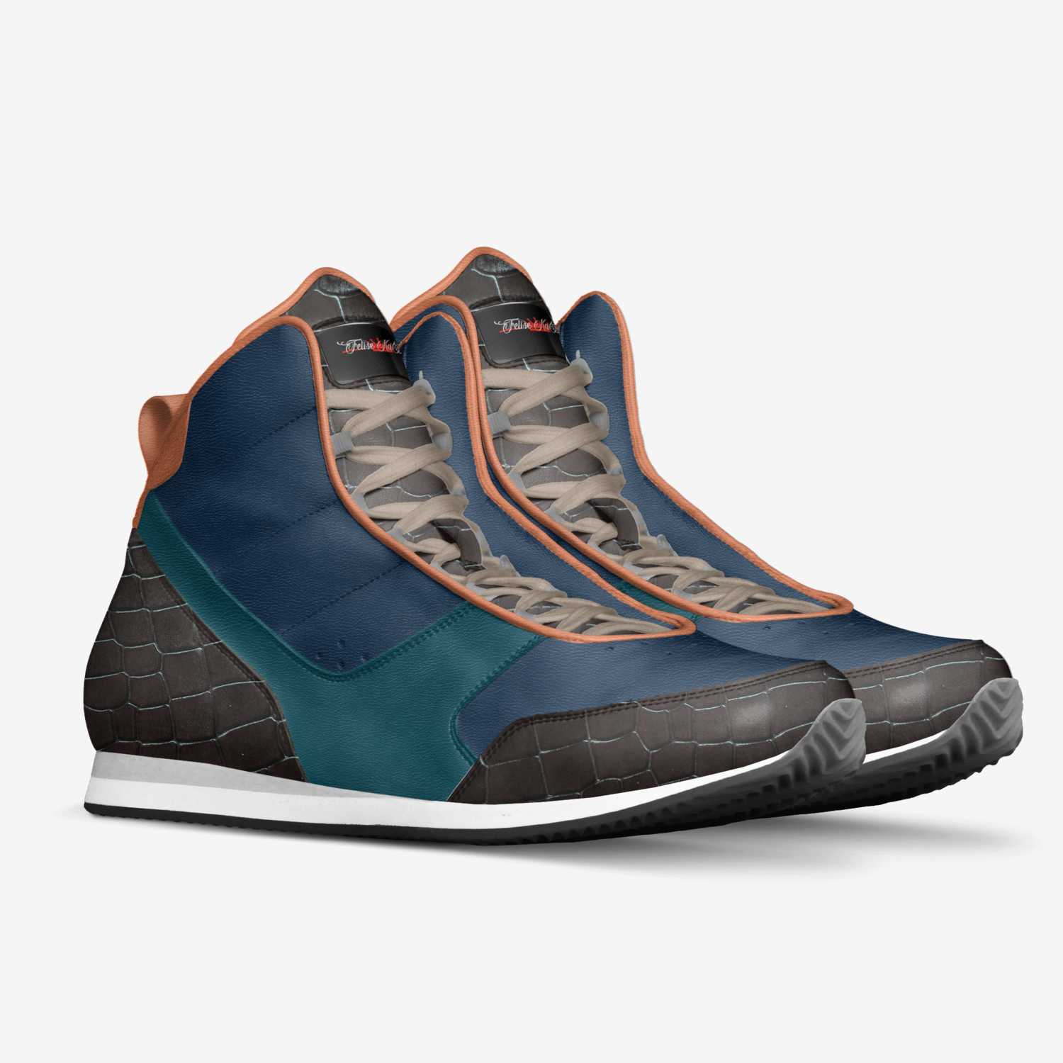 Felise KaBobo custom made in Italy shoes by Shamsud-din King | Double view