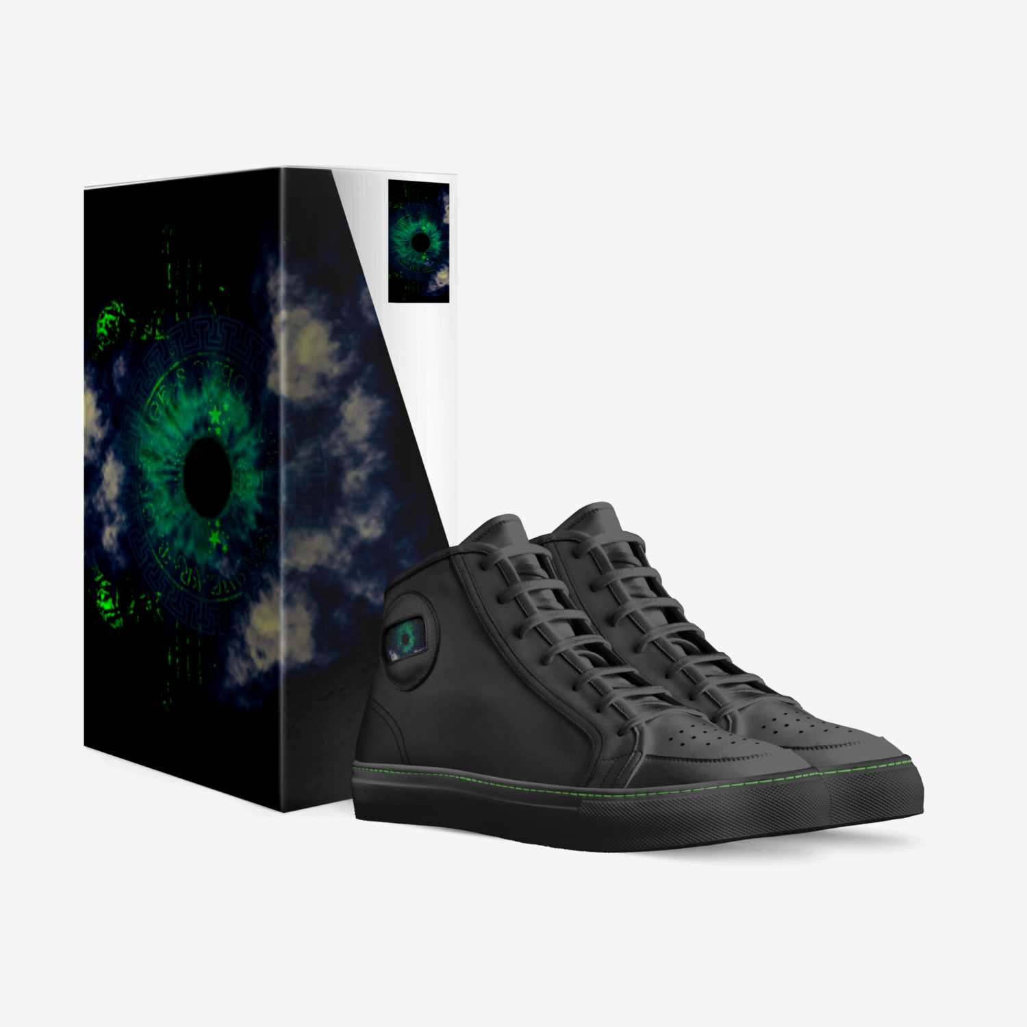 BLACK HOLE SUN custom made in Italy shoes by Michael Rhodes | Box view
