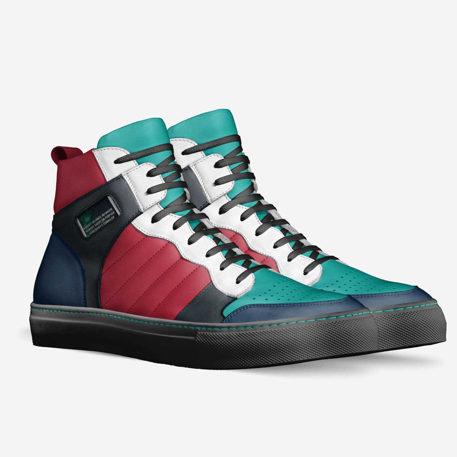 Rick and Morty custom made in Italy shoes by Jeremiah | Double view