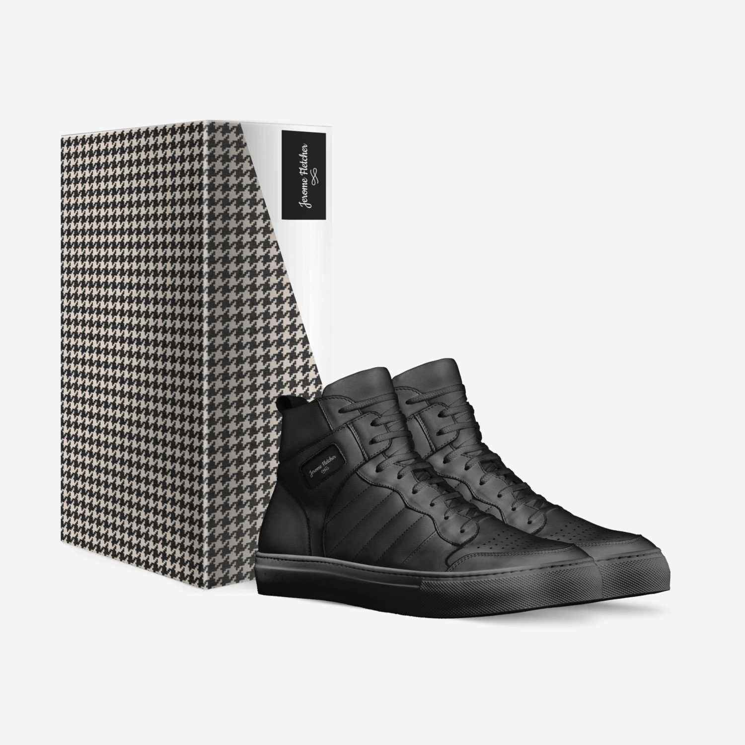 JF1 hi-top custom made in Italy shoes by Omar Fletcher | Box view