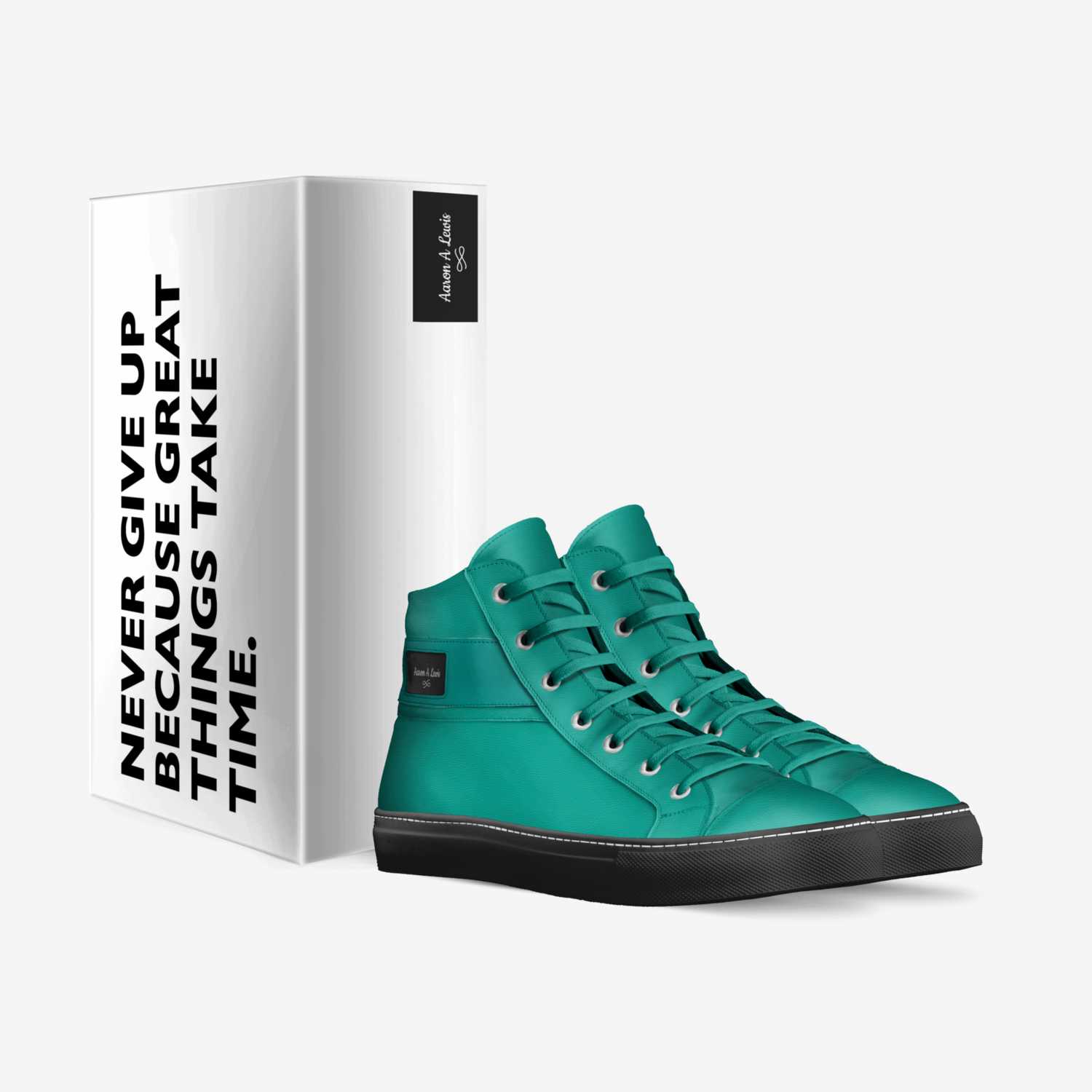Aaron A Lewis custom made in Italy shoes by Aj Lewis | Box view