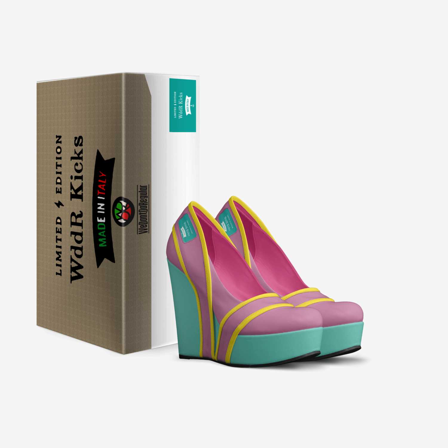 WddR Kicks custom made in Italy shoes by Scottie Ma'Valous | Box view