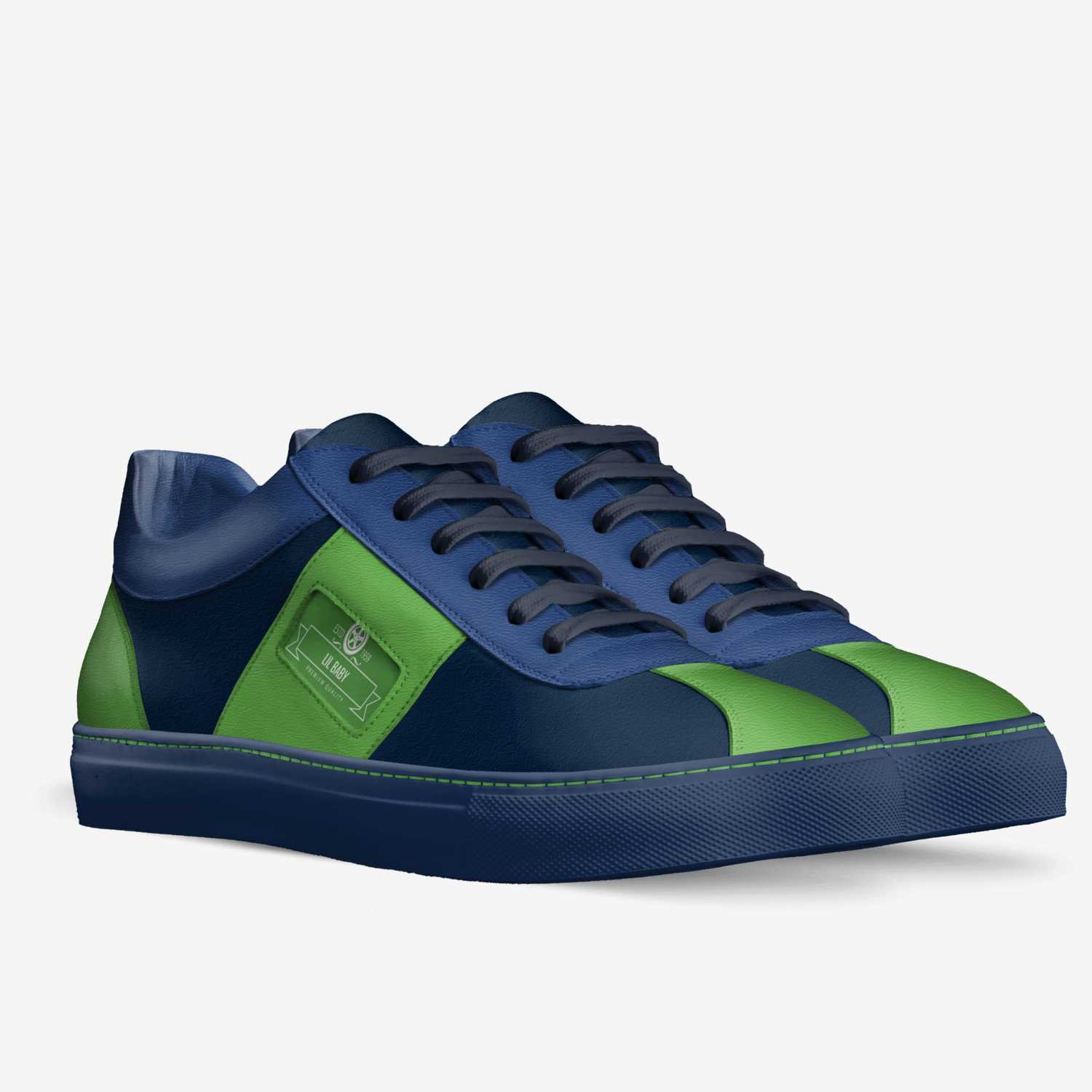 lil baby custom made in Italy shoes by Keishon | Double view