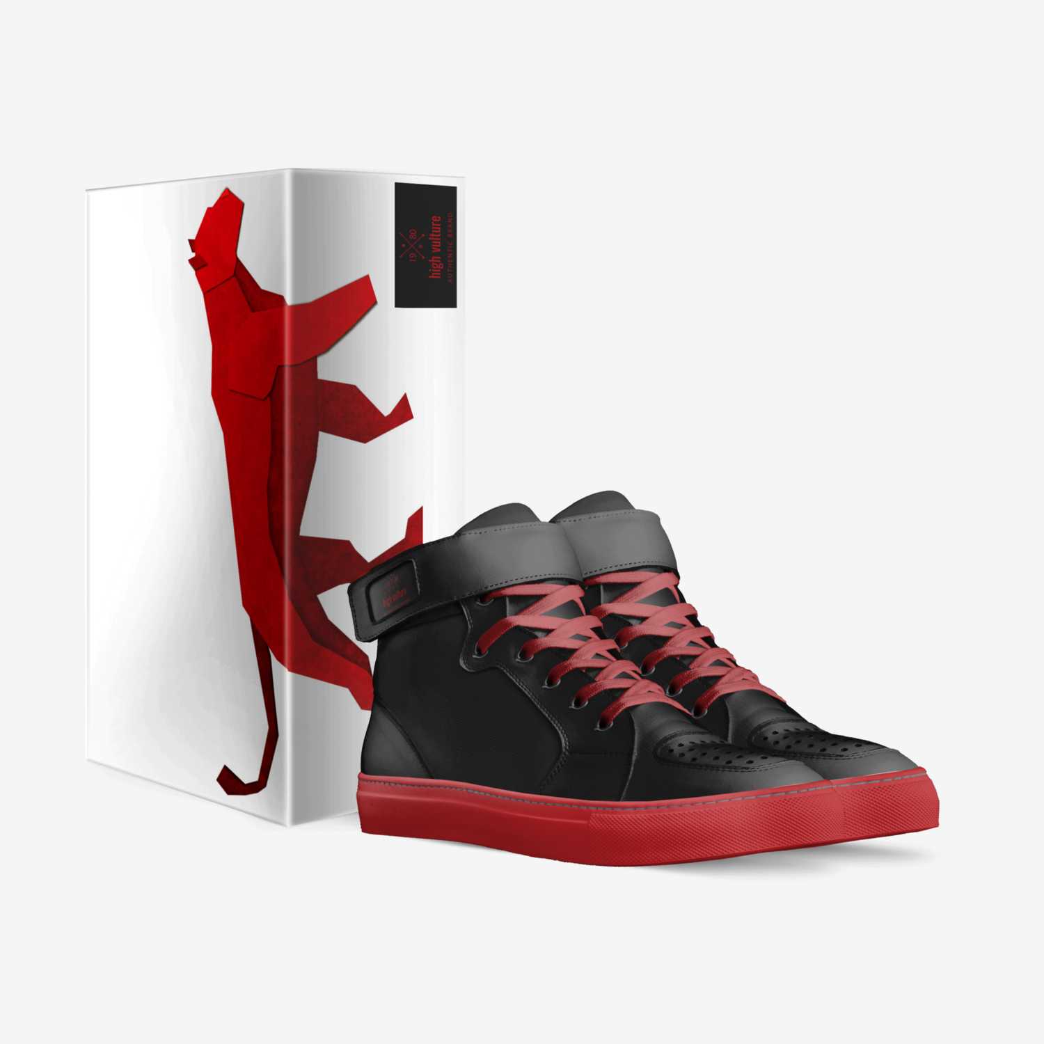 high vulture custom made in Italy shoes by Brie Kendrick | Box view