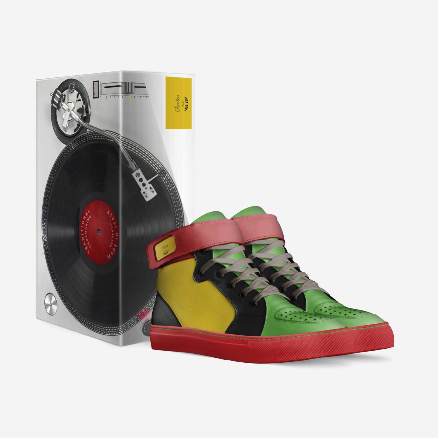 Rastas custom made in Italy shoes by Paul Goodspeed | Box view