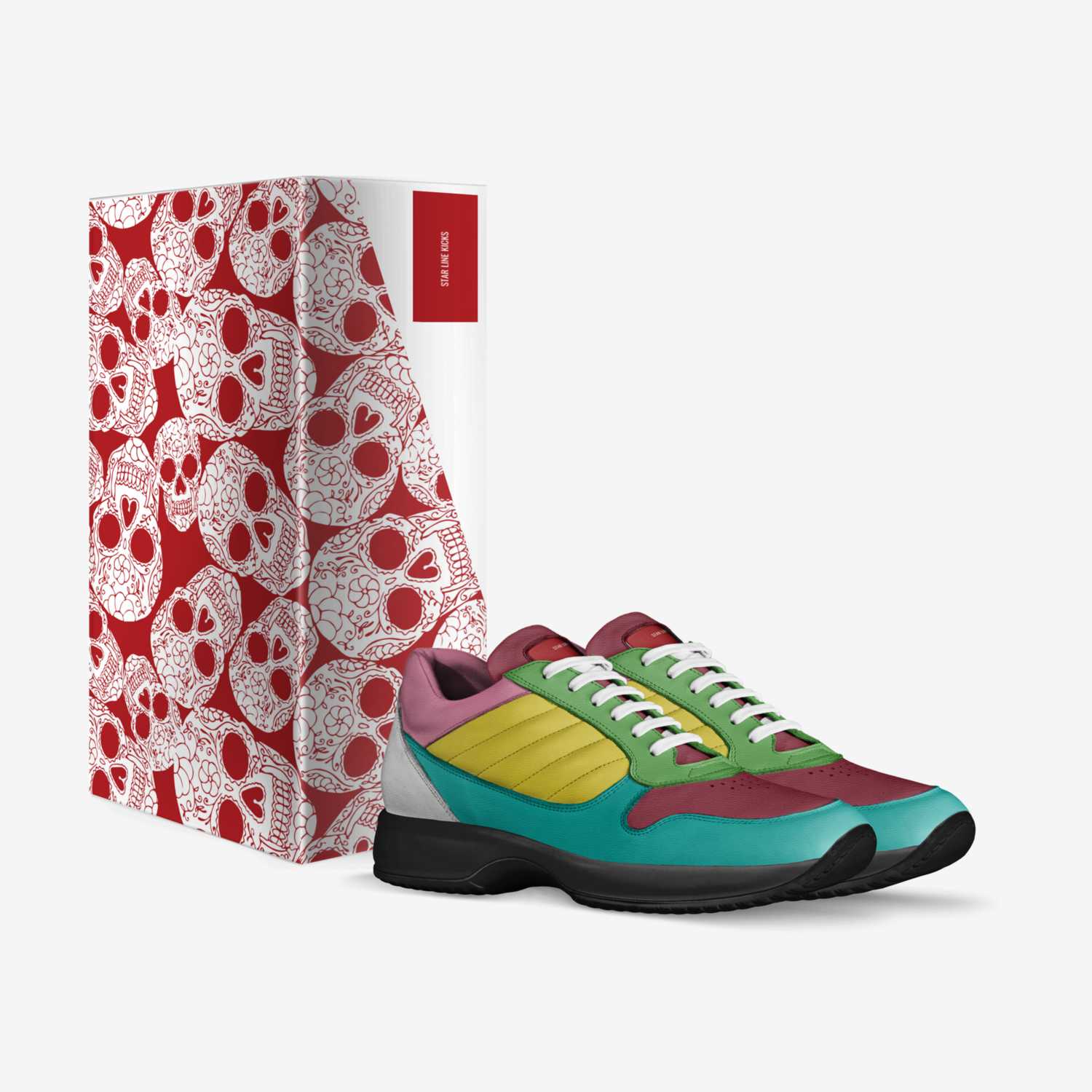 star line kicks custom made in Italy shoes by Olivia Coates | Box view