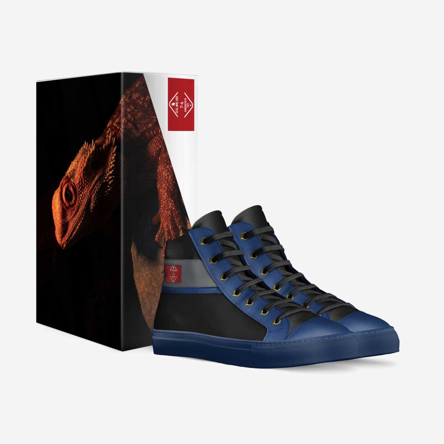 7-4 custom made in Italy shoes by Eleazar Avila Jr | Box view