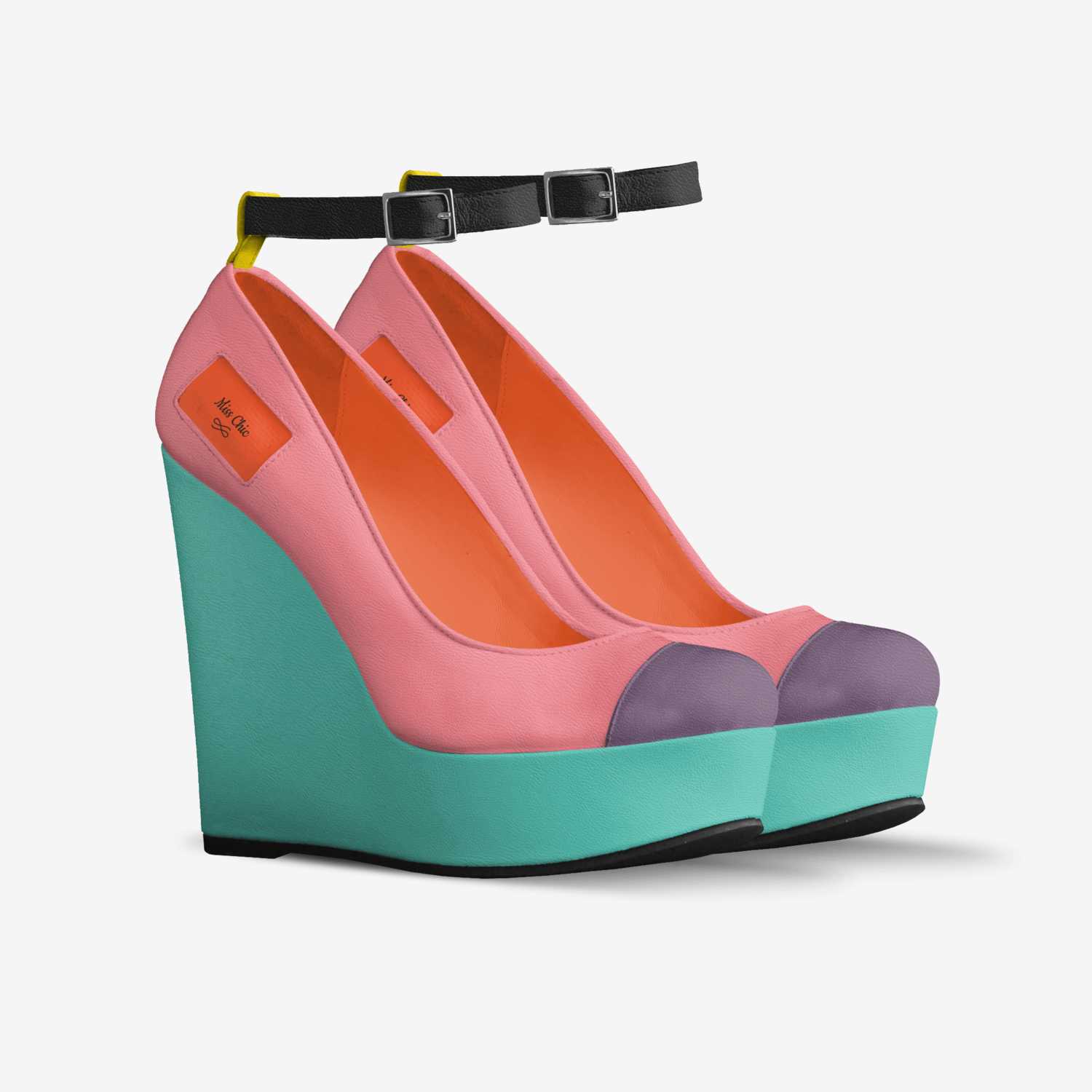 Miss Chic custom made in Italy shoes by Jewleshia Woulard | Double view