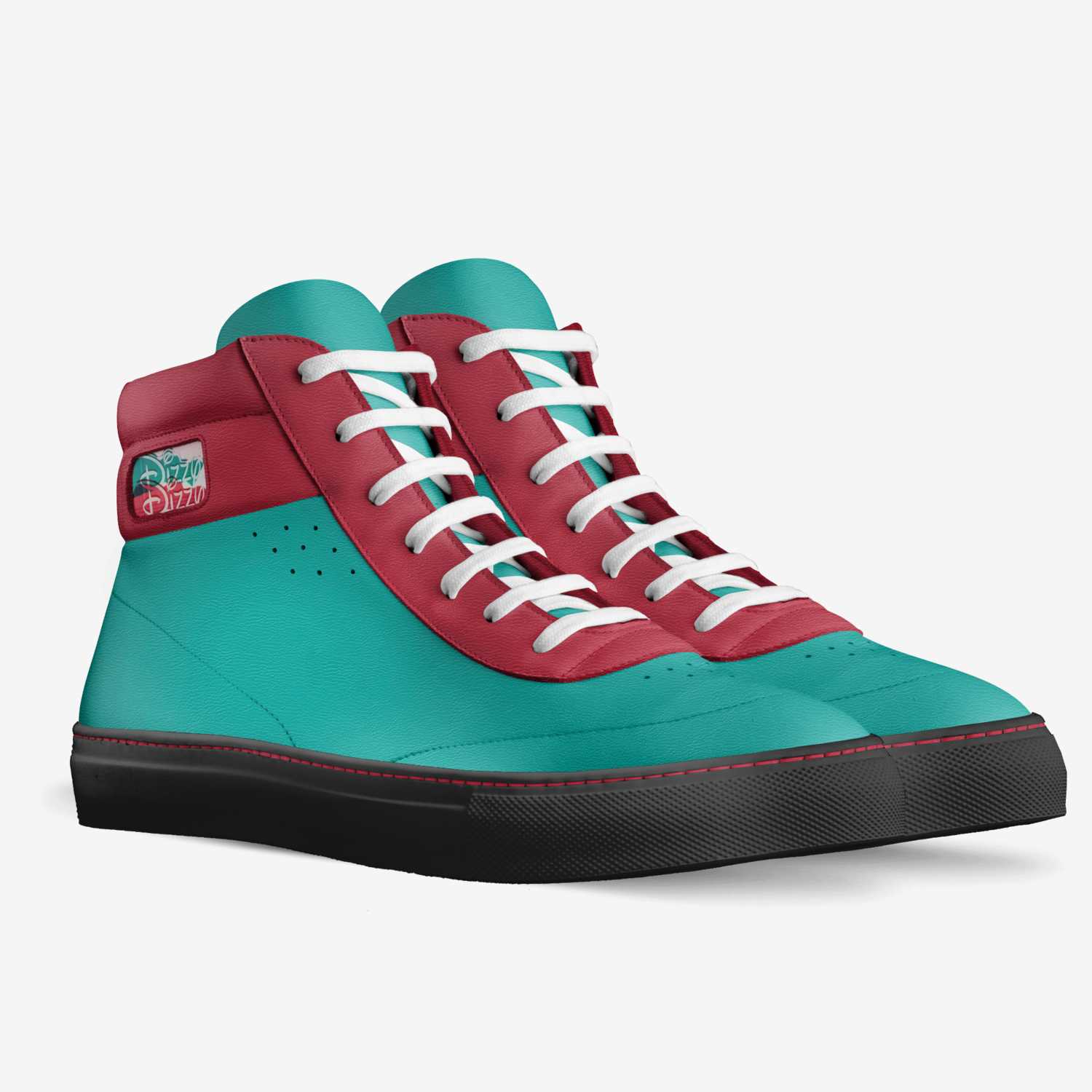 Dizzy custom made in Italy shoes by Clare Johnston | Double view