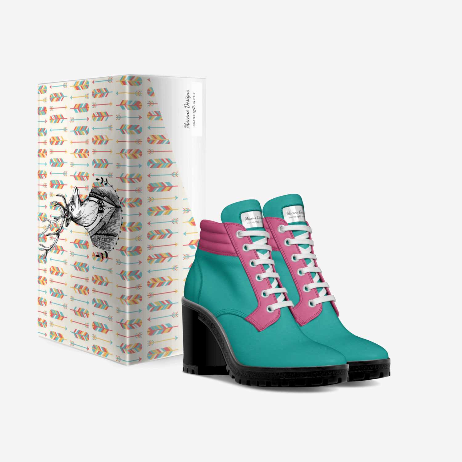Macano Designs custom made in Italy shoes by Louena El | Box view