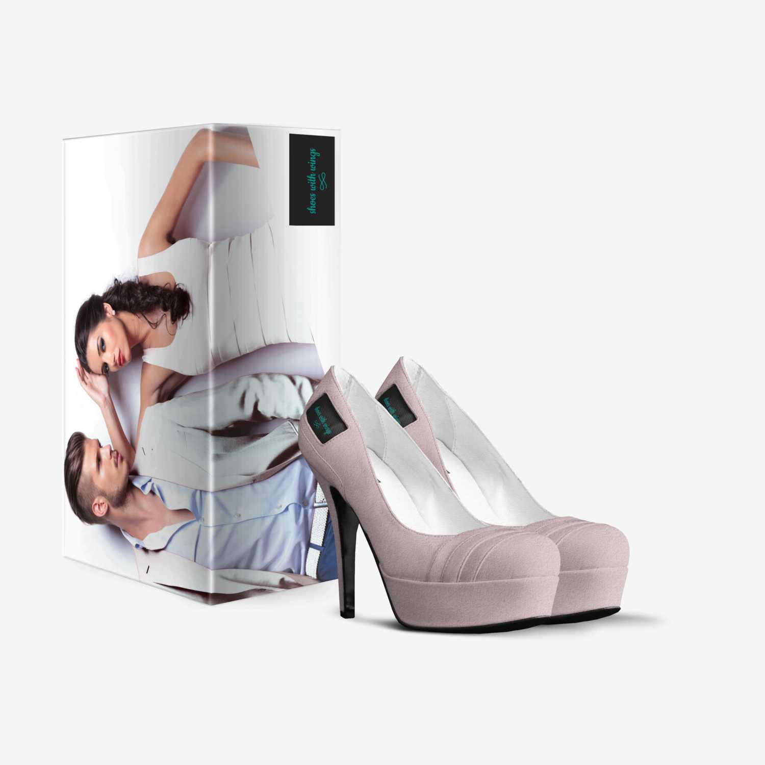 shoes with wings custom made in Italy shoes by Aji Jones | Box view