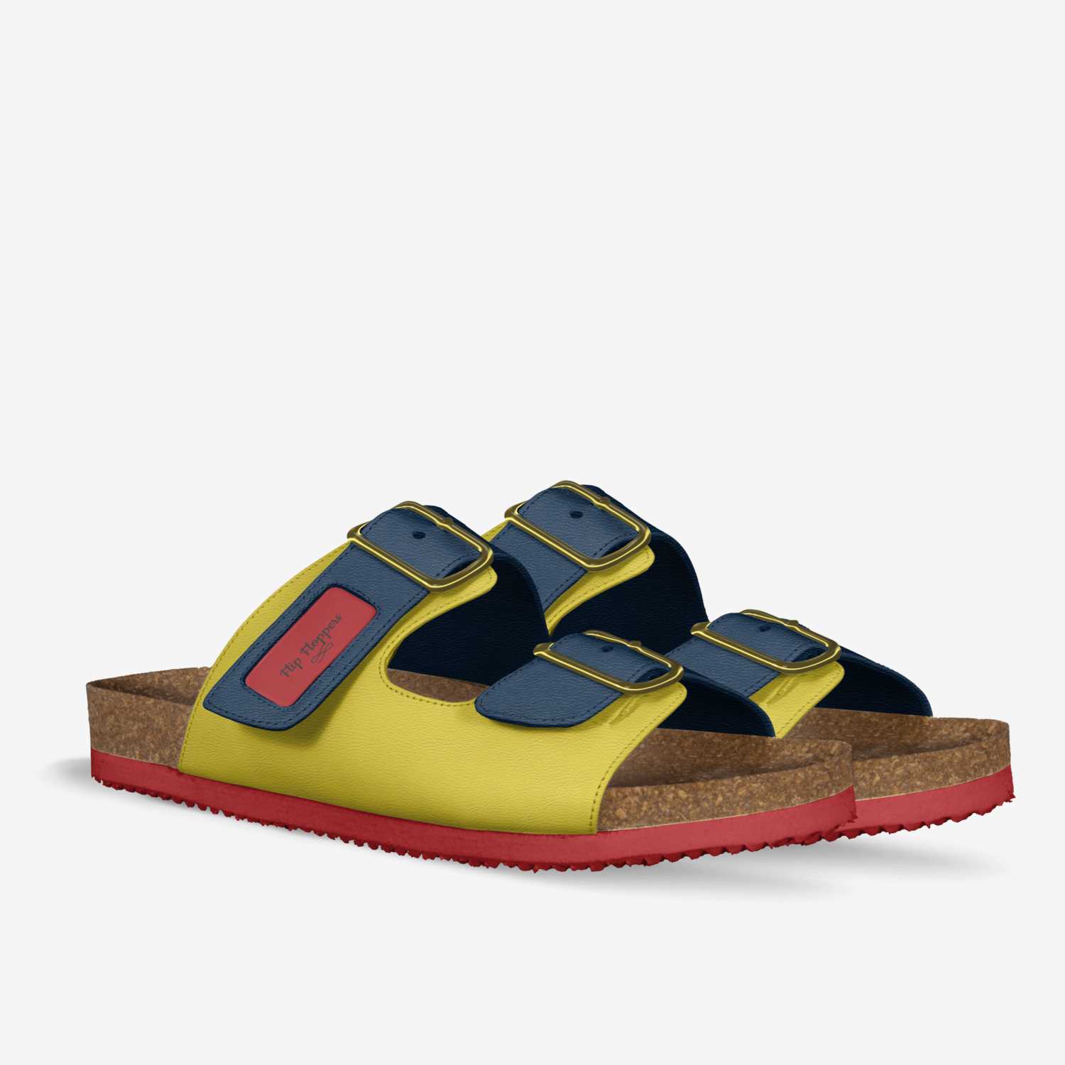 Flip Floppers custom made in Italy shoes by Thomas Childers | Double view