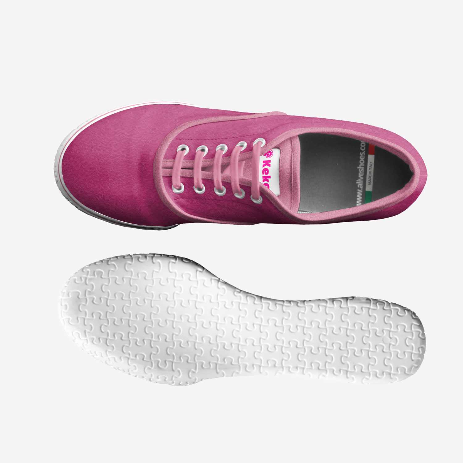 Kekel custom made in Italy shoes by Kerry Ann Lambie | Top view