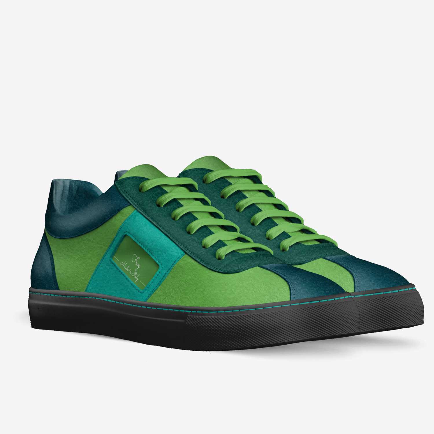Frog custom made in Italy shoes by Morgan Schreiner | Double view