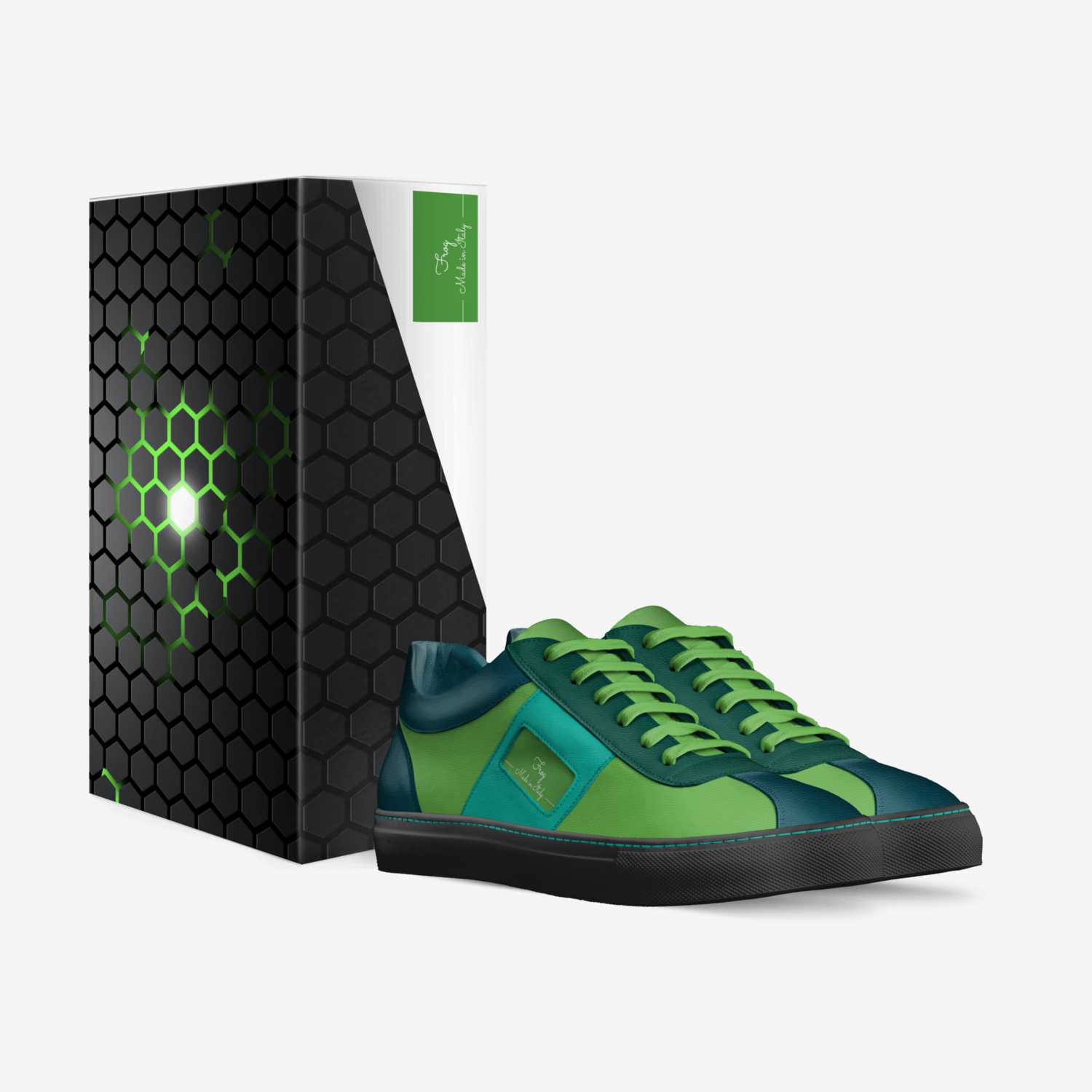 Frog custom made in Italy shoes by Morgan Schreiner | Box view