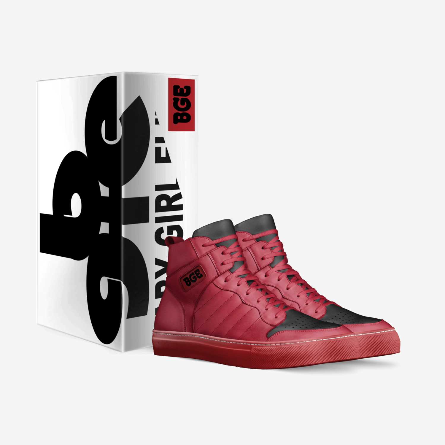 Red SJ1a Salto custom made in Italy shoes by Baby-girl Elite | Box view