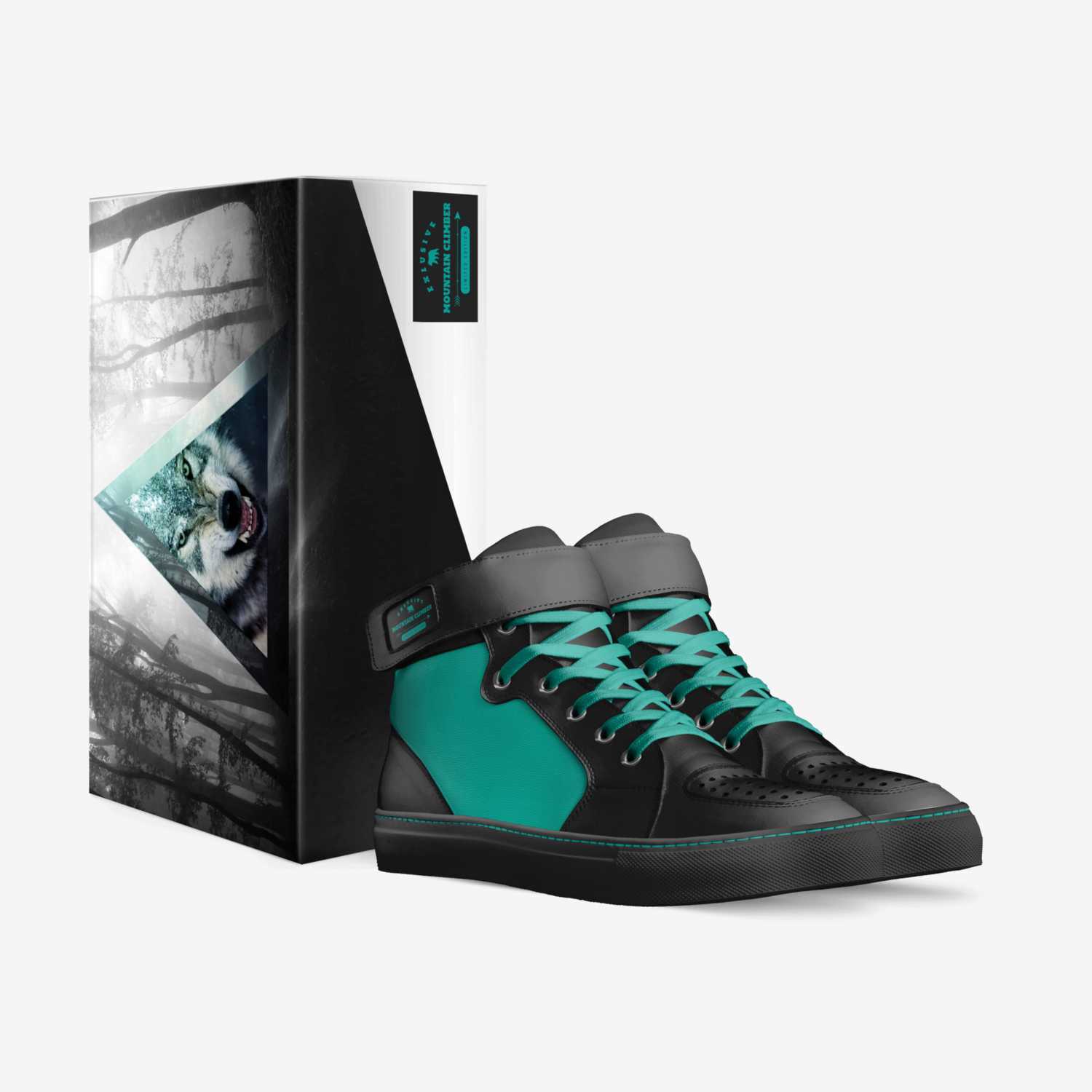 Mountain Climber custom made in Italy shoes by Josefina Wolfe | Box view