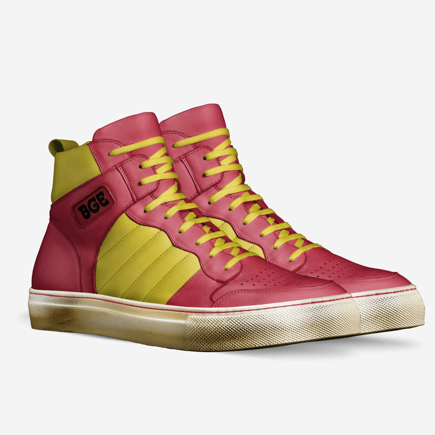 Chiefs Gold SJ1 custom made in Italy shoes by Being Great Every Day | Double view