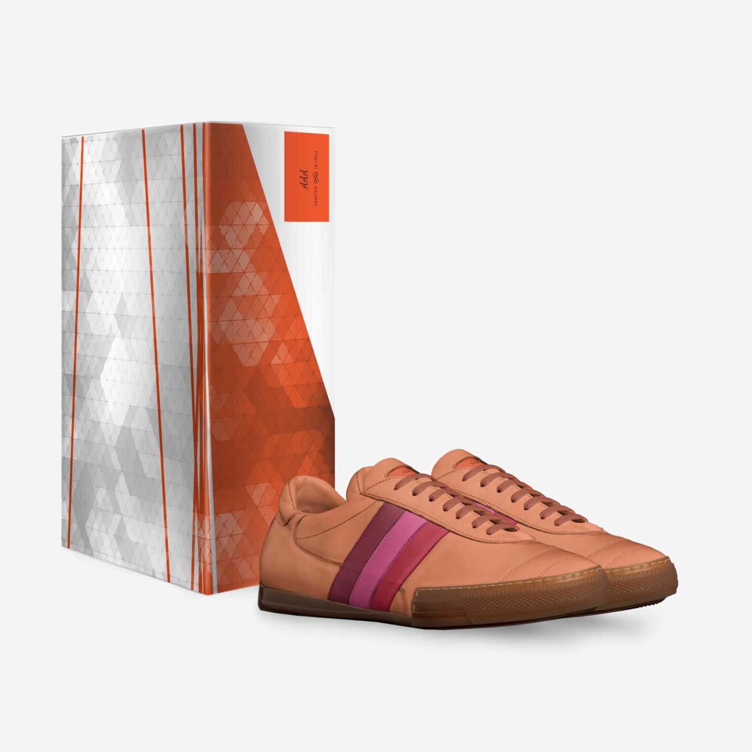 AAA Acronym custom made in Italy shoes by Demar Derohan | Box view