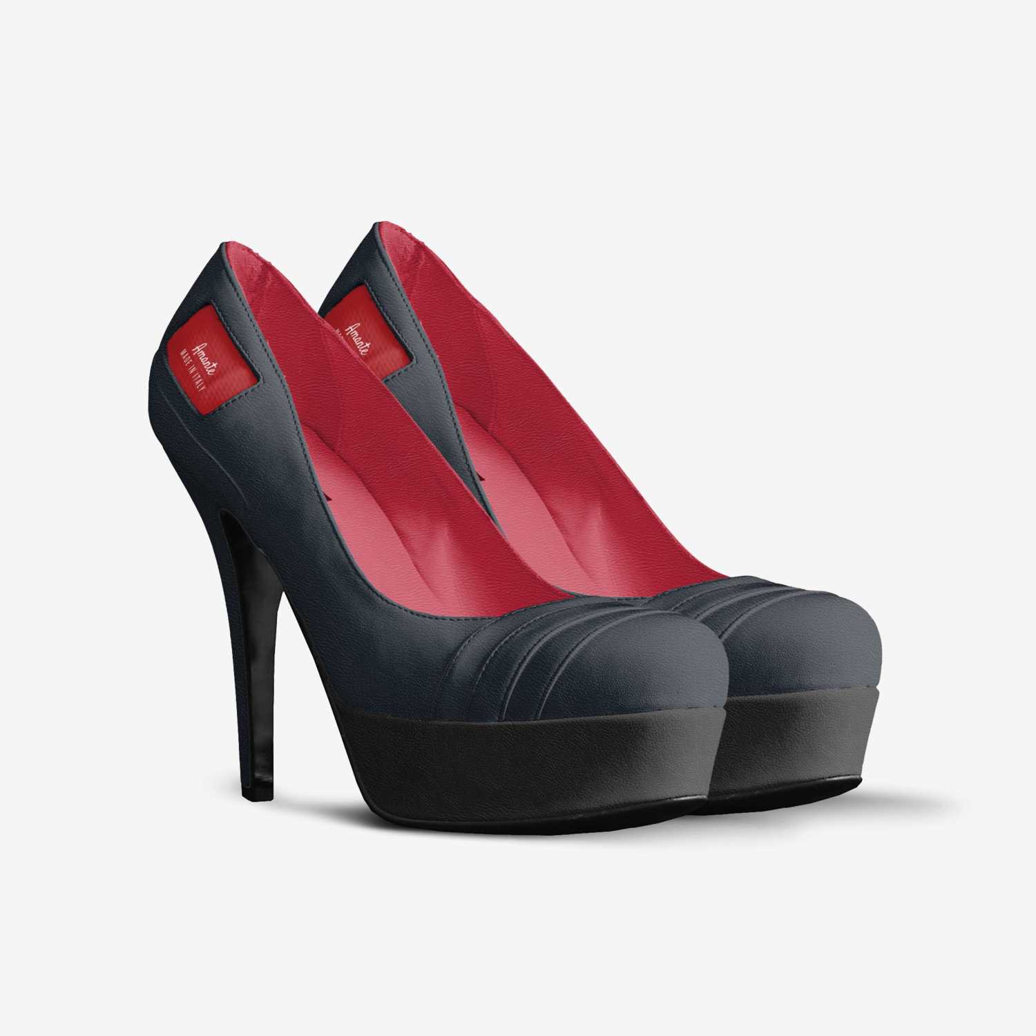 Amante custom made in Italy shoes by Maricella Rodriguez | Double view