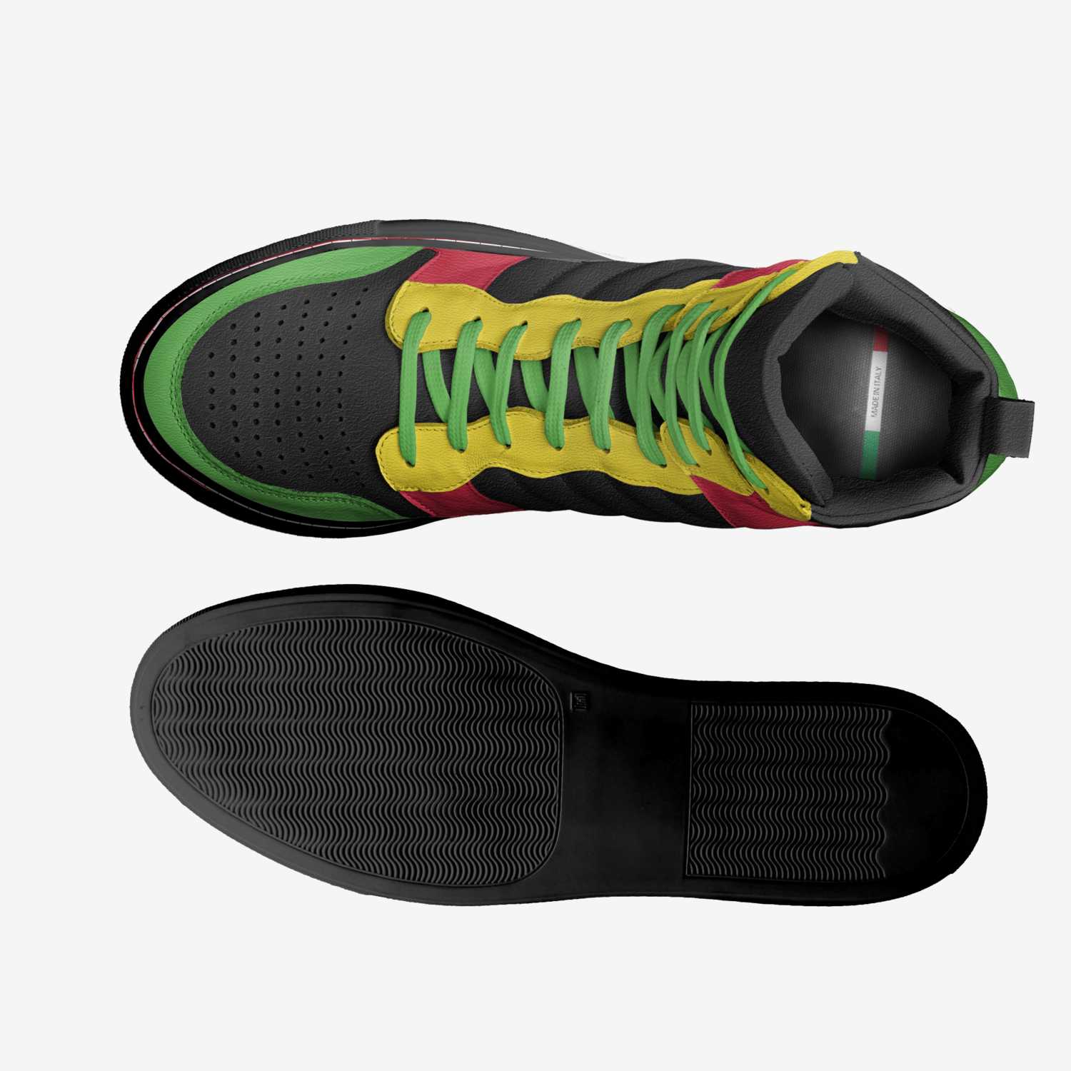 DEM MONEY KICKZ custom made in Italy shoes by Dmoney1644 Lockett | Top view