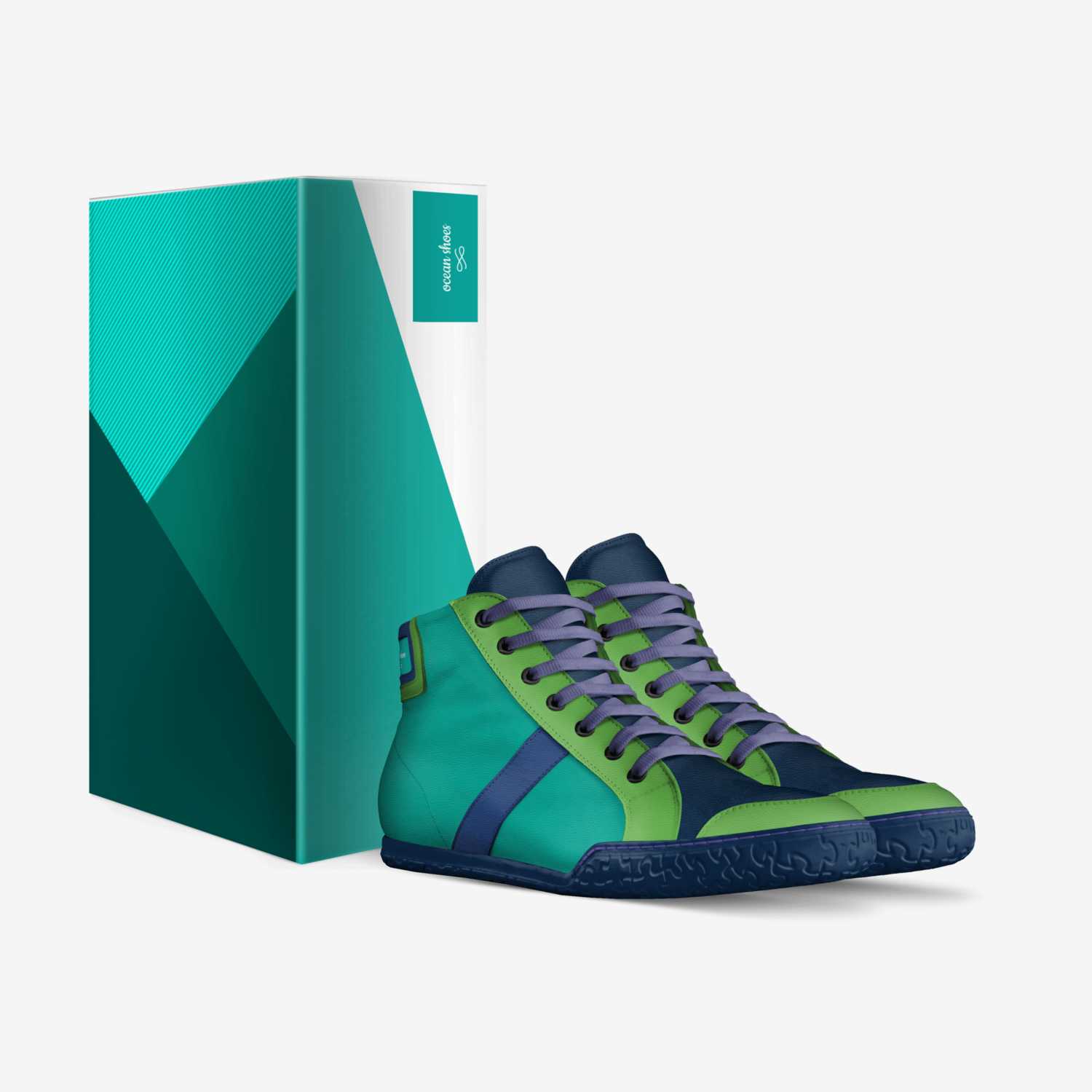 ocean shoes custom made in Italy shoes by Sean Harley | Box view