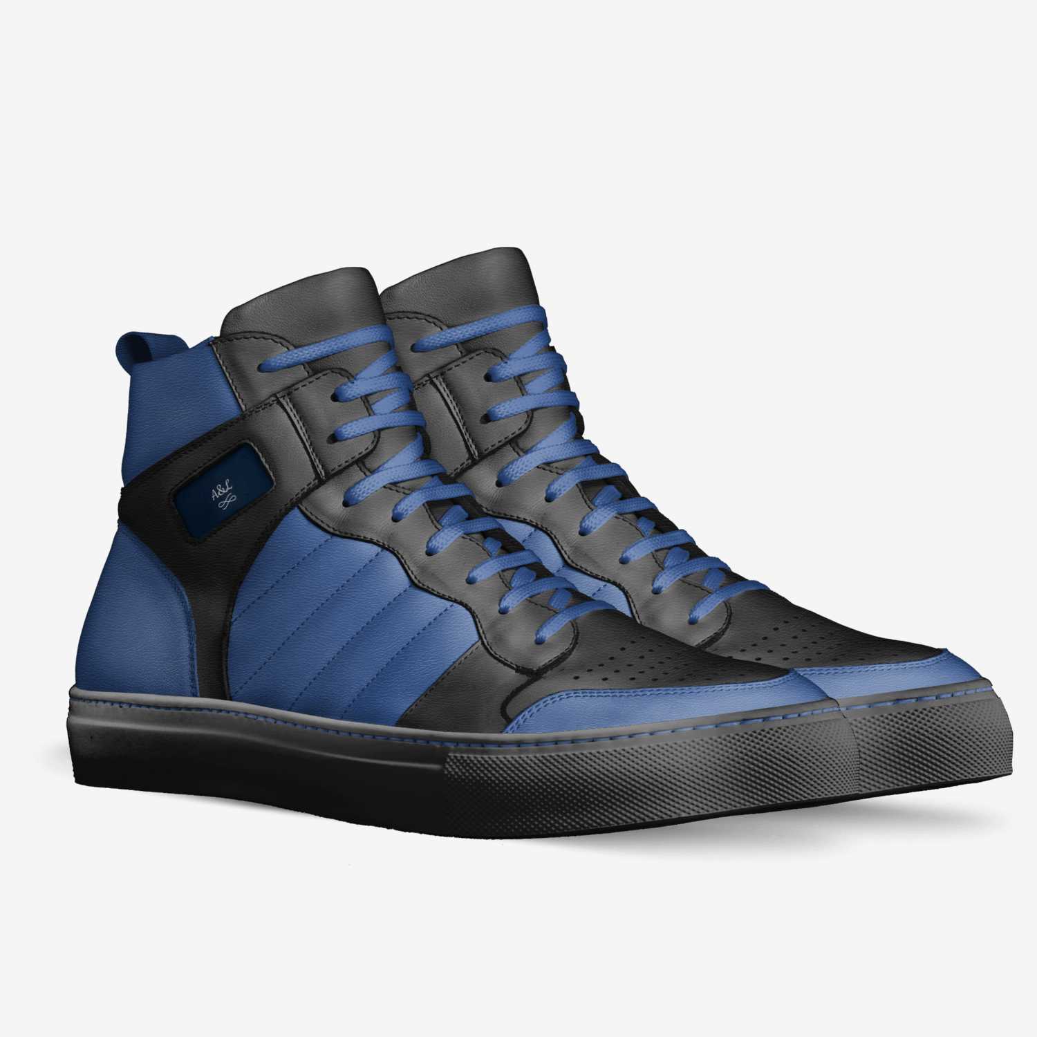 A&L💙 custom made in Italy shoes by Liliana M | Double view
