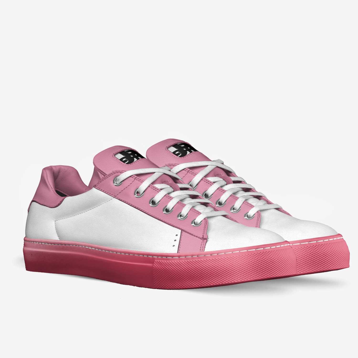 Pink B Classica custom made in Italy shoes by Being Great Every Day | Double view