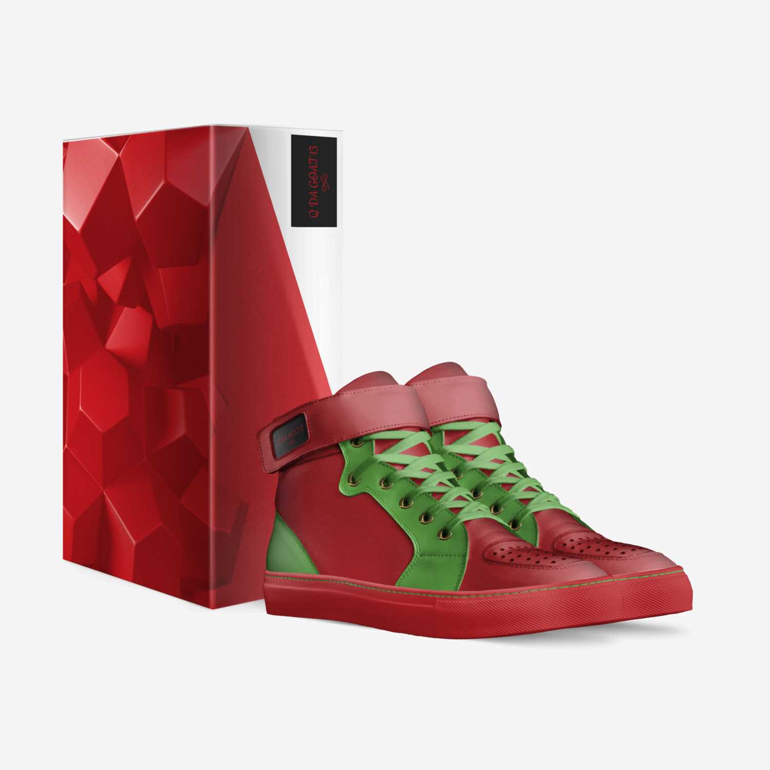 Q DA GOAT 13 custom made in Italy shoes by Maliq Williams | Box view