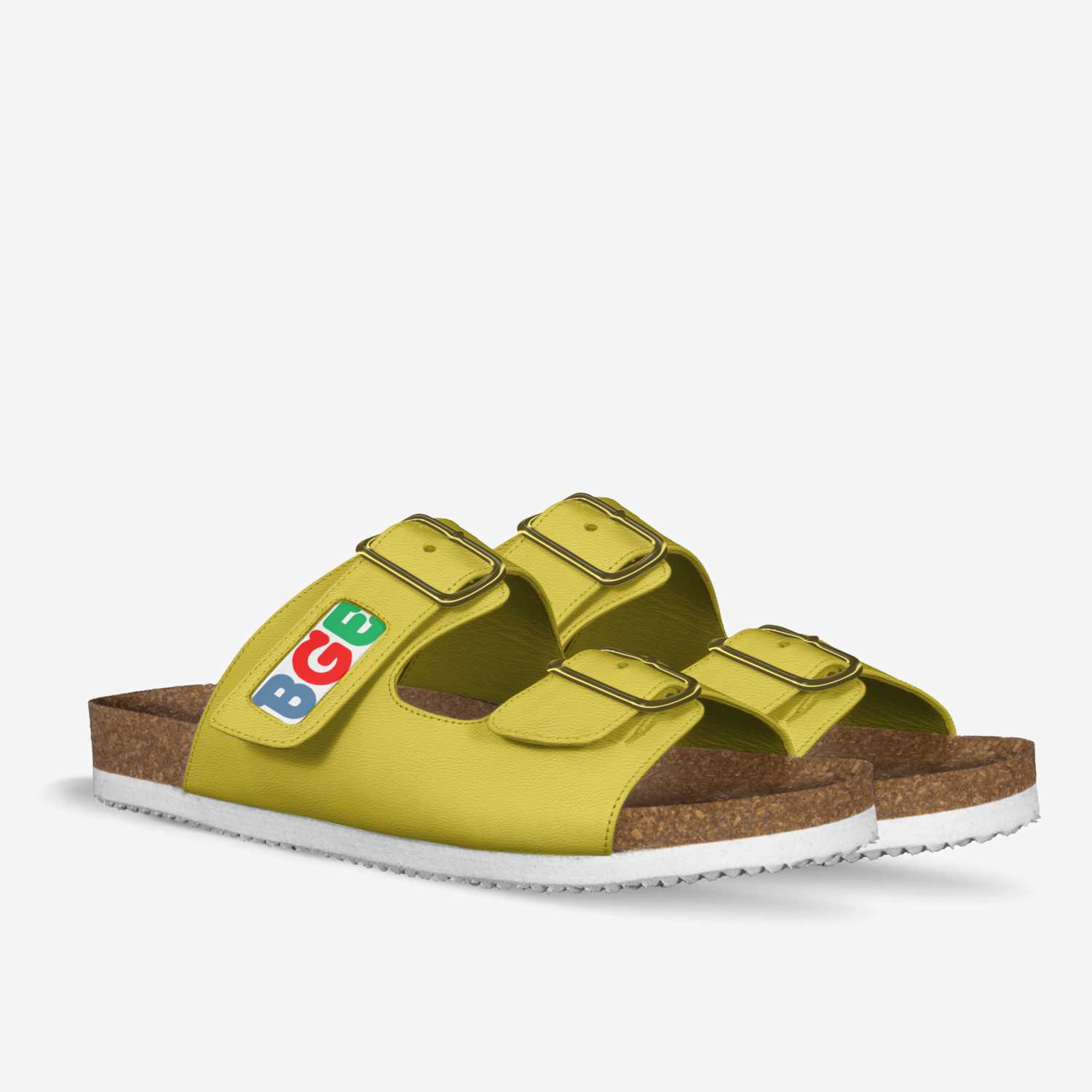 YELLOW FRESCO custom made in Italy shoes by Being Great Every Day | Double view
