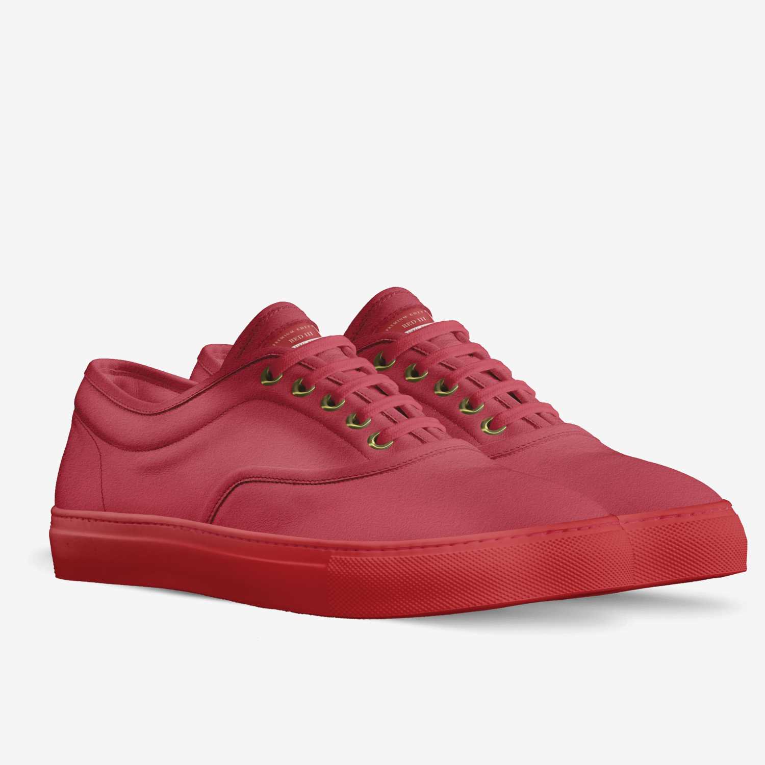 Red III custom made in Italy shoes by Facts Only | Double view