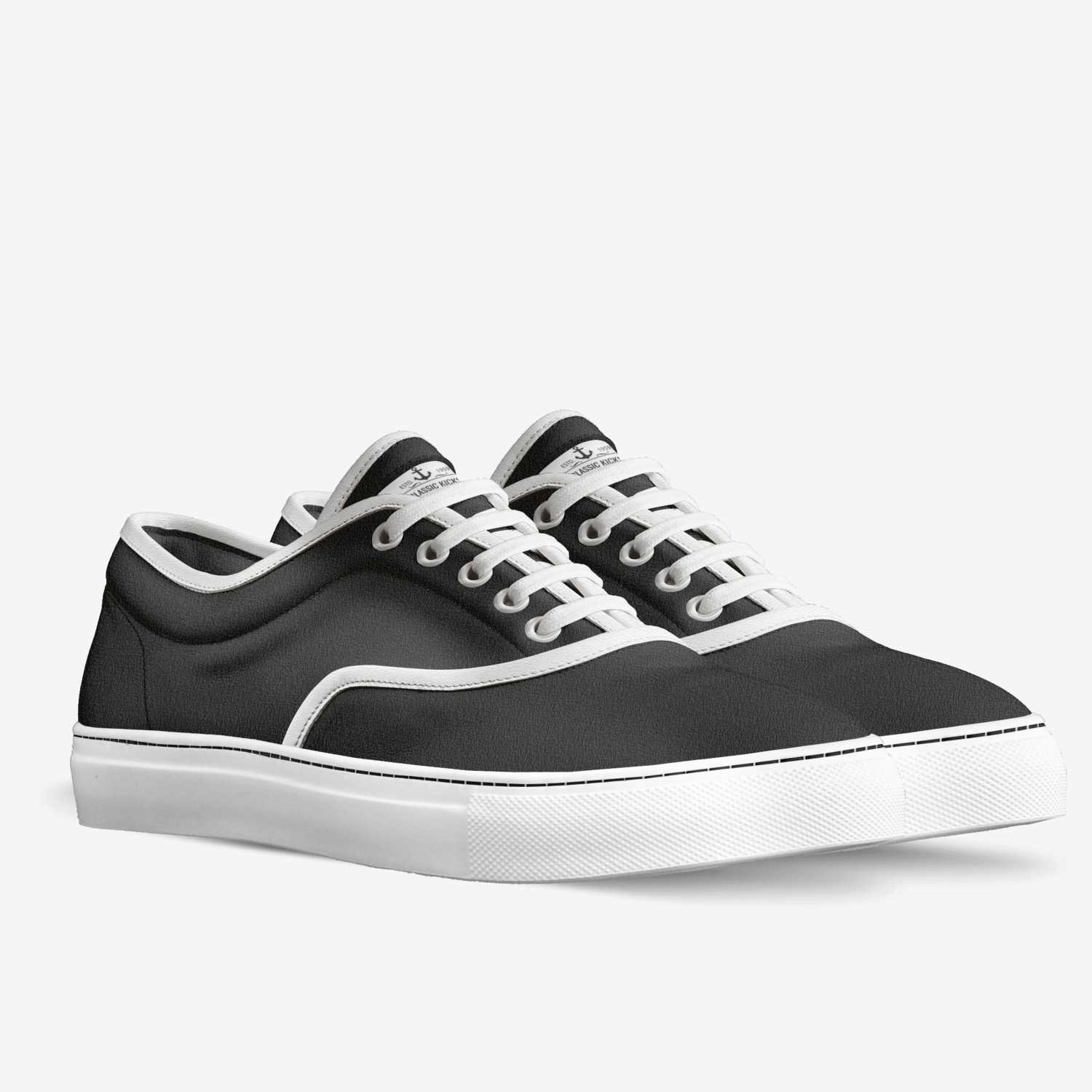 Classic Kicks custom made in Italy shoes by Dougie Silva | Double view