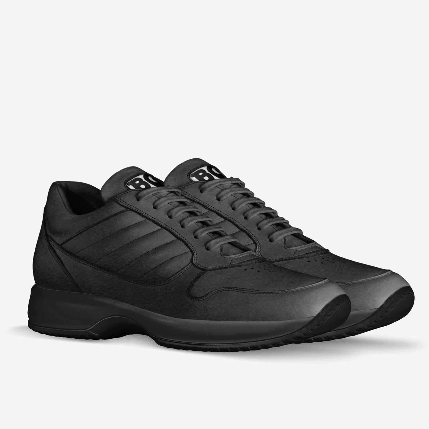 9 Allblack Adagio custom made in Italy shoes by Being Great Every Day | Double view