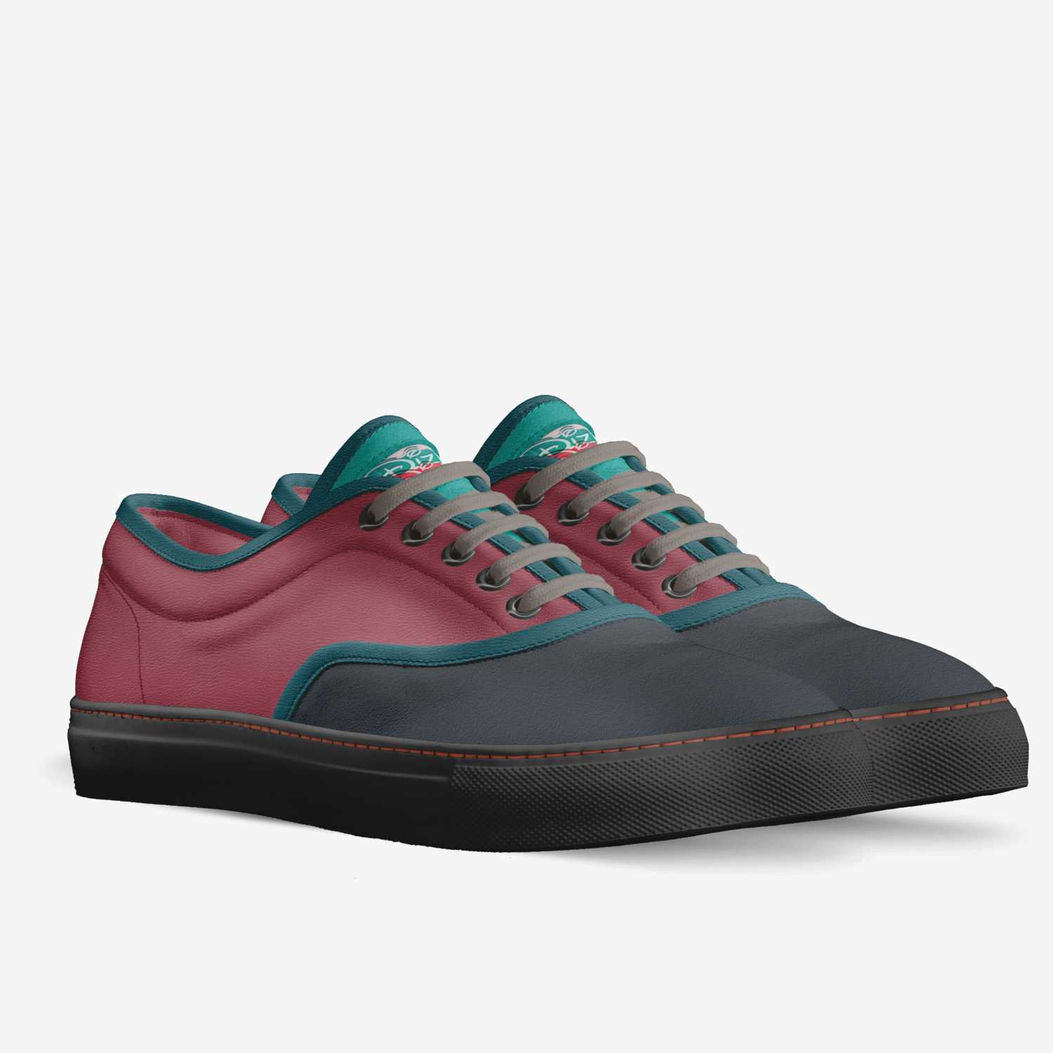 Dizzy Flare custom made in Italy shoes by Clare Johnston | Double view