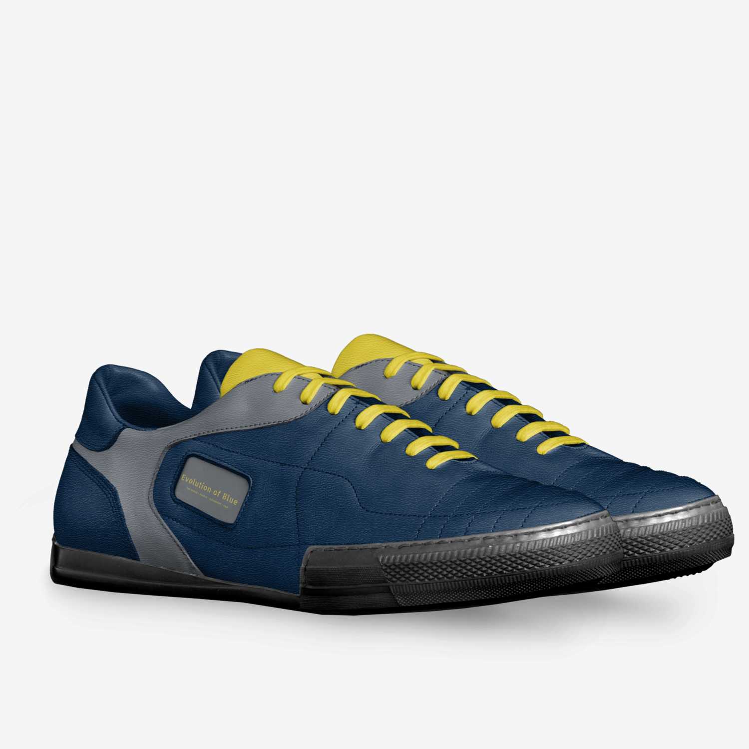 Evolution of Blue custom made in Italy shoes by Gregory Howell | Double view