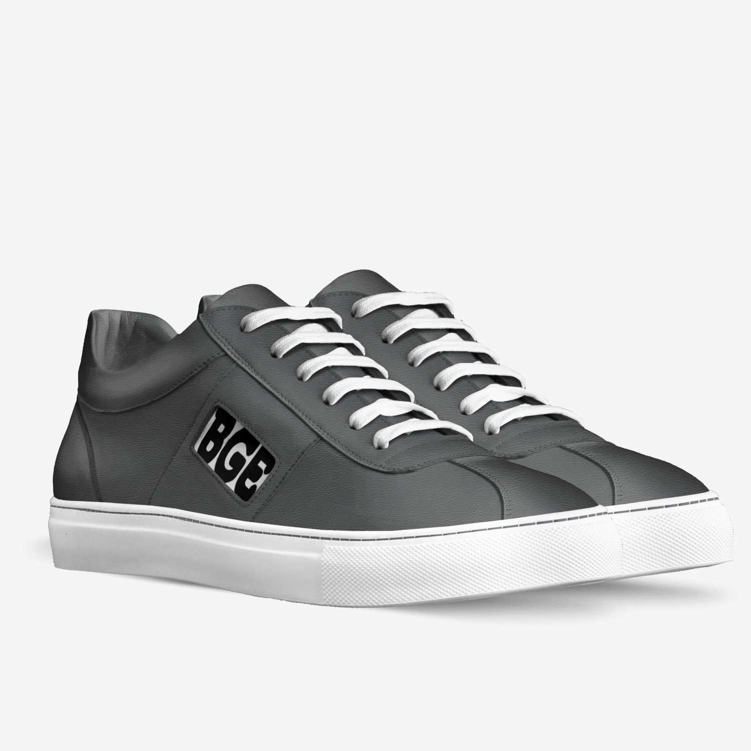 Grey Targa custom made in Italy shoes by Being Great Every Day | Double view