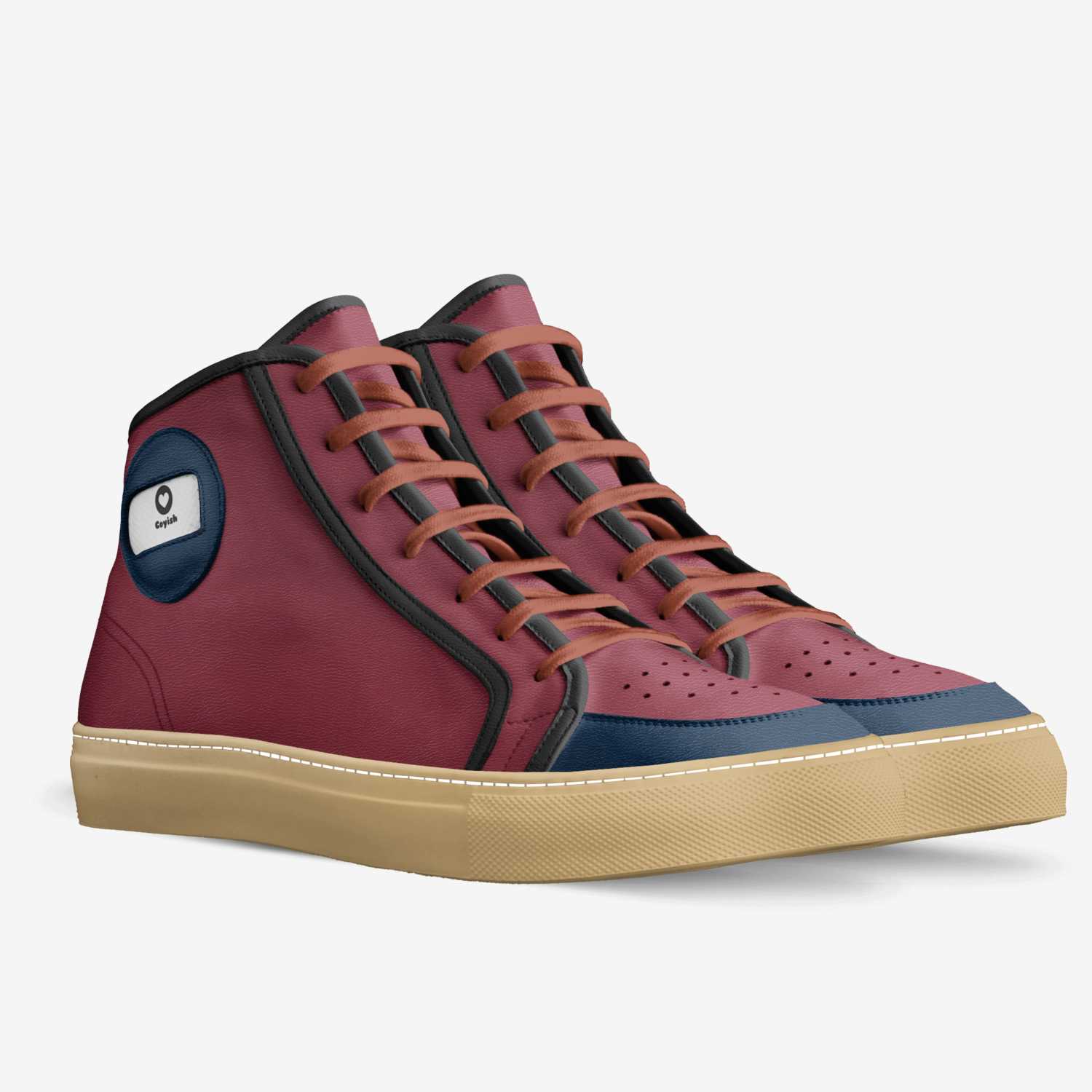 Coyish custom made in Italy shoes by Cynthia Mccoy | Double view