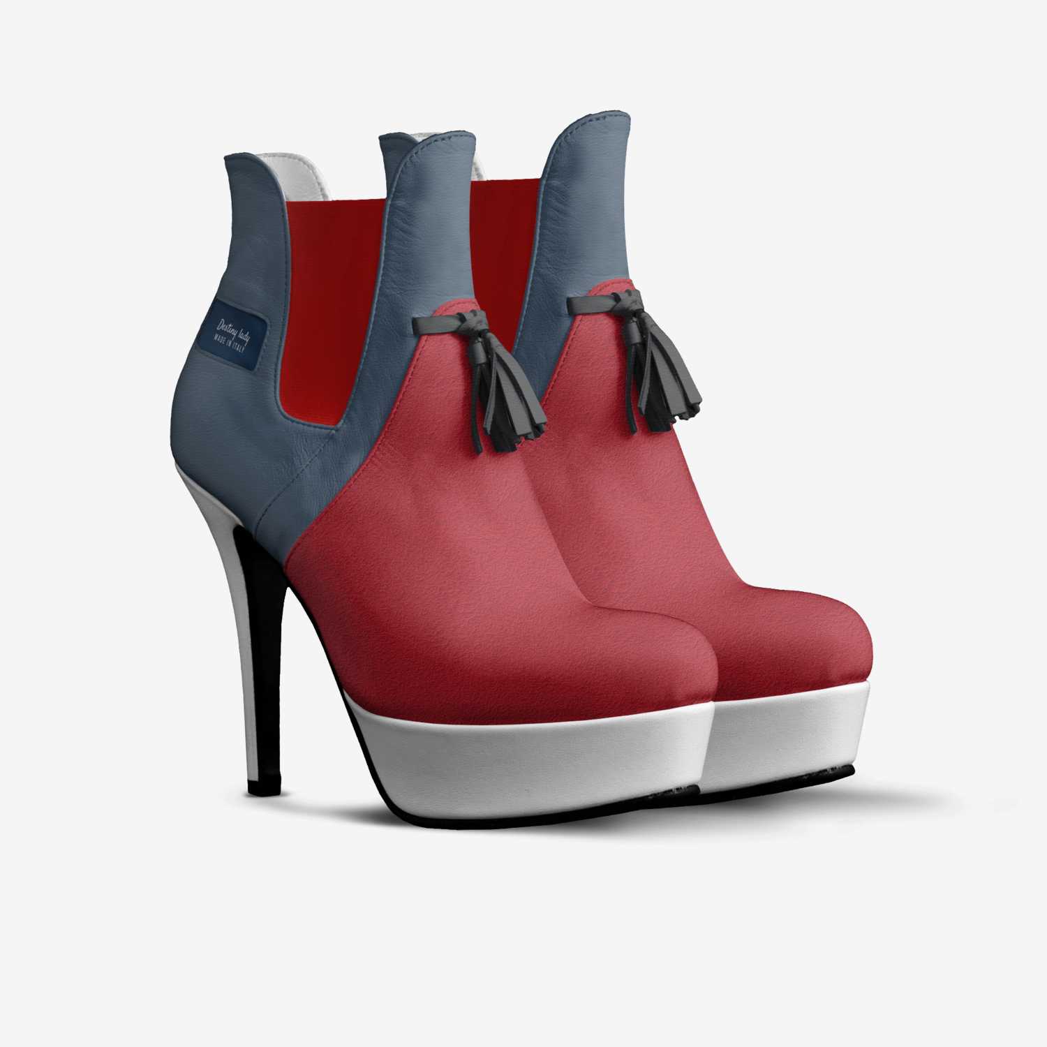 Destiny lady custom made in Italy shoes by Sarastine Richey | Double view
